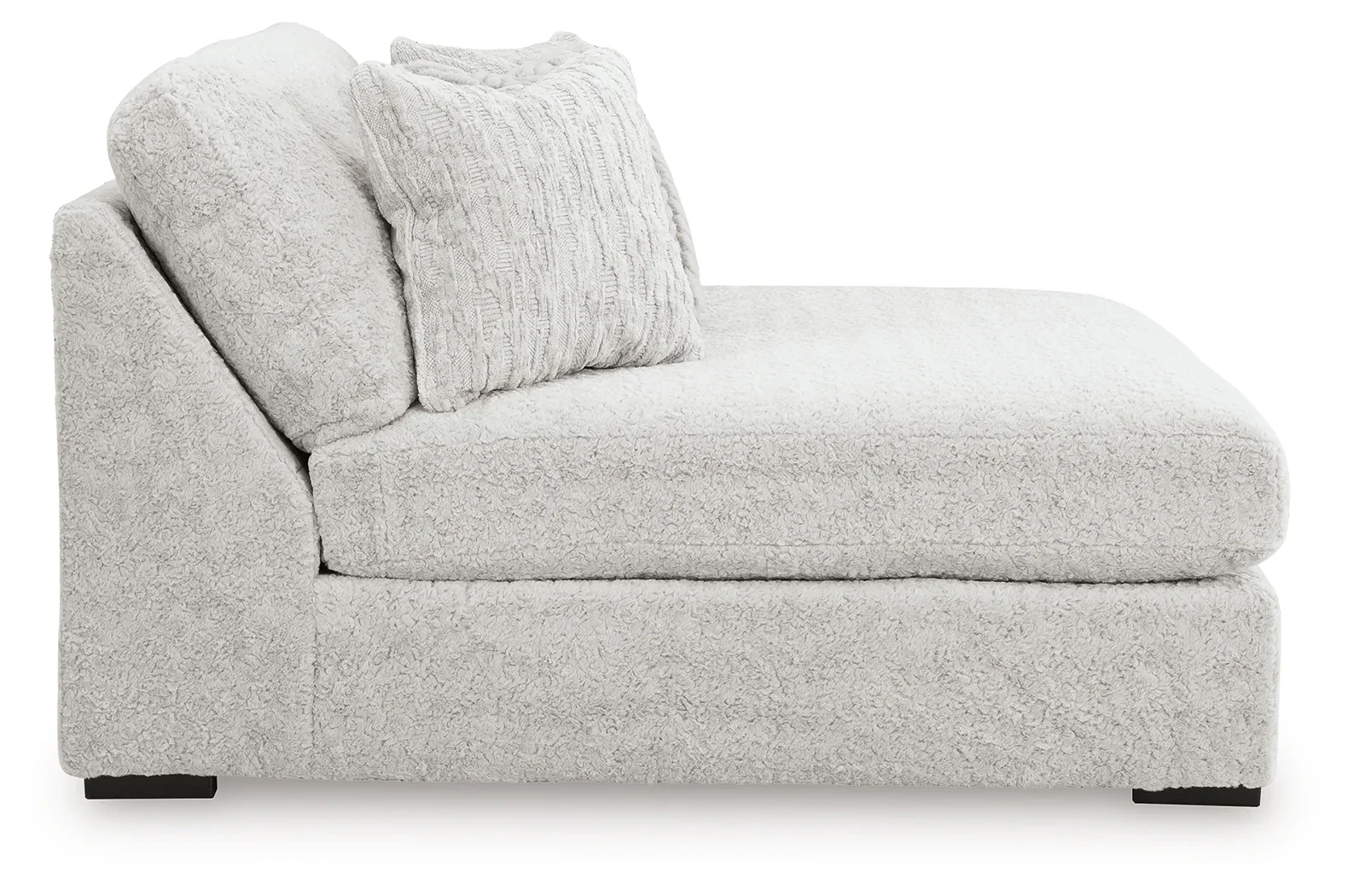 Cuddle Plush - 5-Piece Sectional With Armless Chaise And RAF Corner Chair - Arctic - Image 3