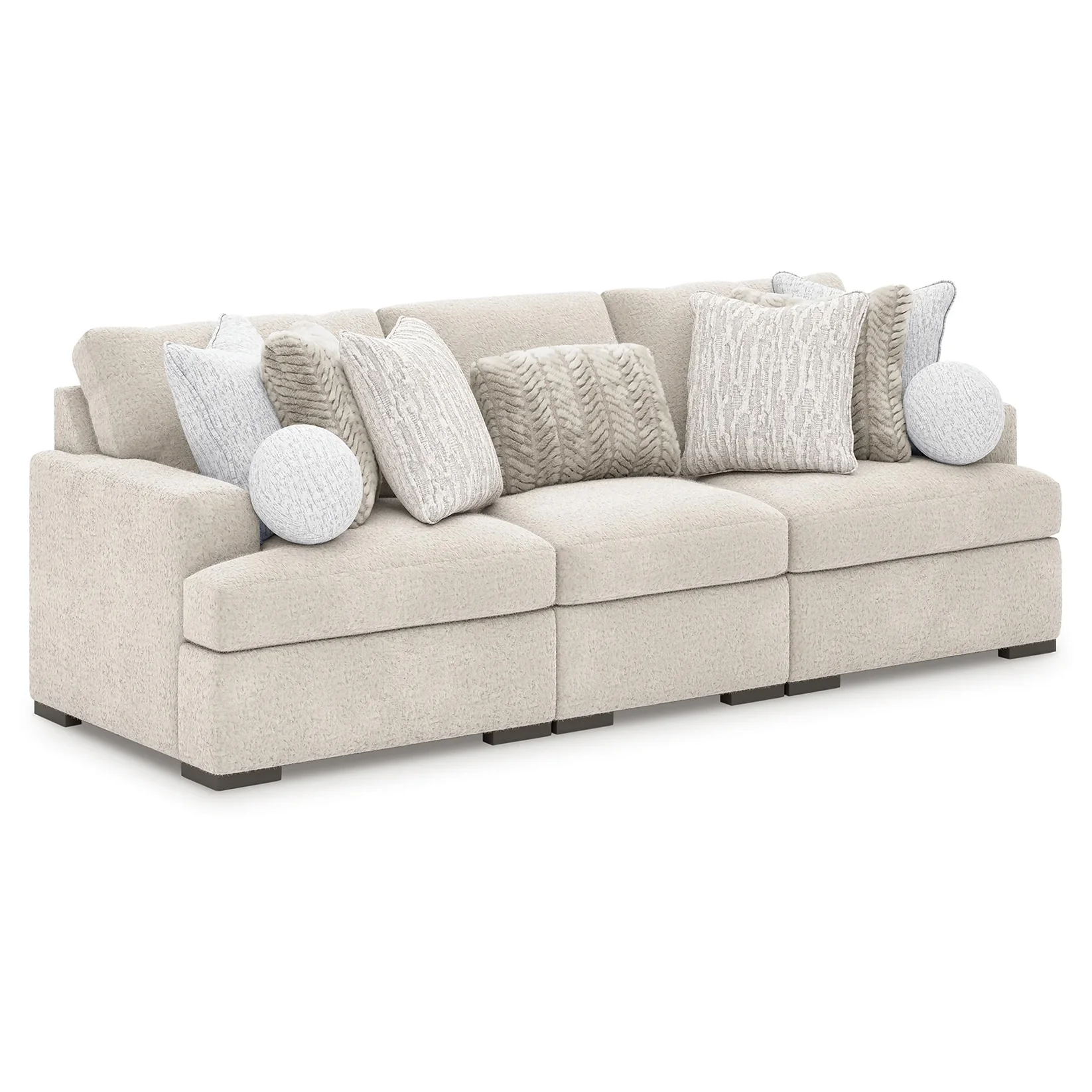 Cuddle Plush - Arctic - 3-Piece Sectional