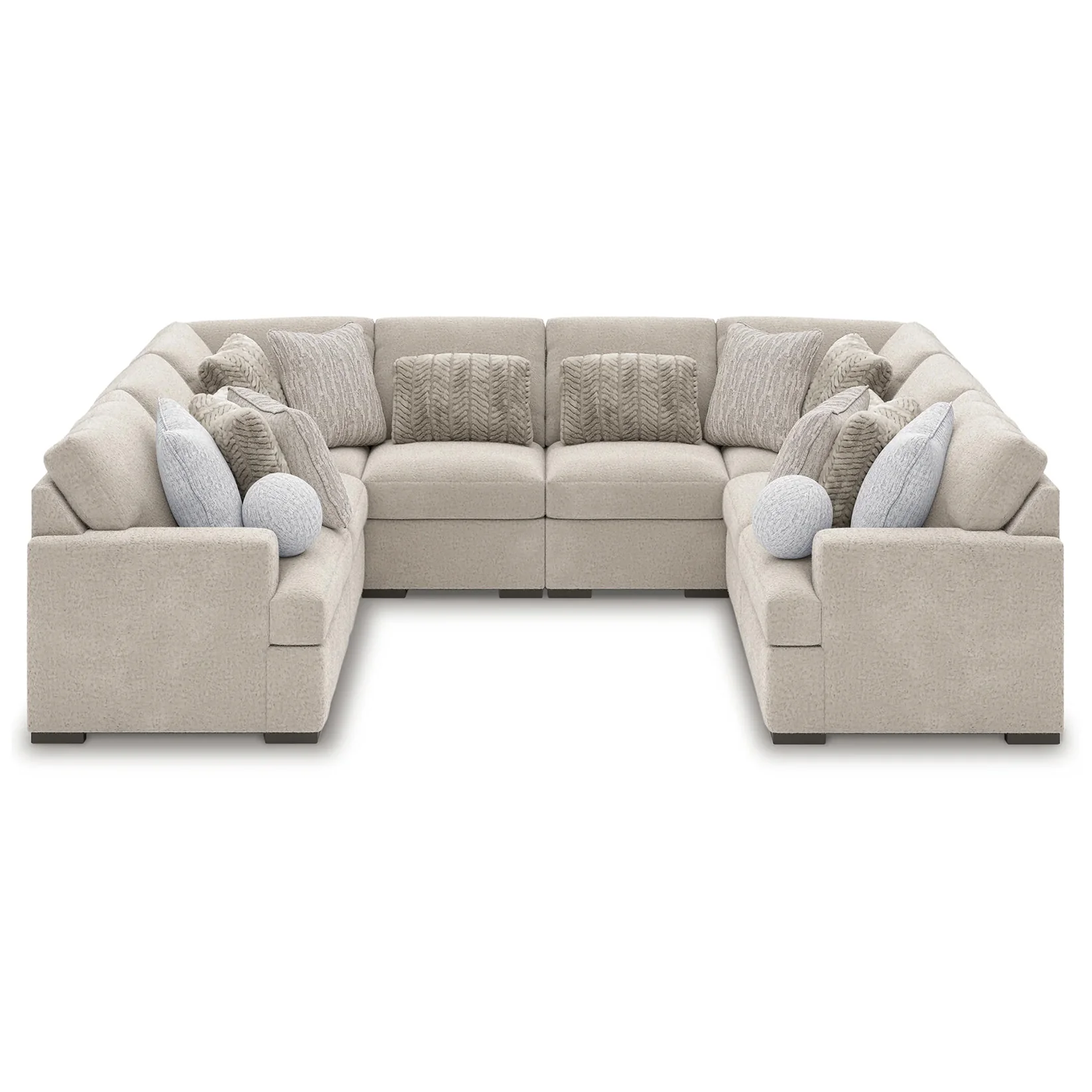 Cuddle Plush - Arctic - 8-Piece Sectional