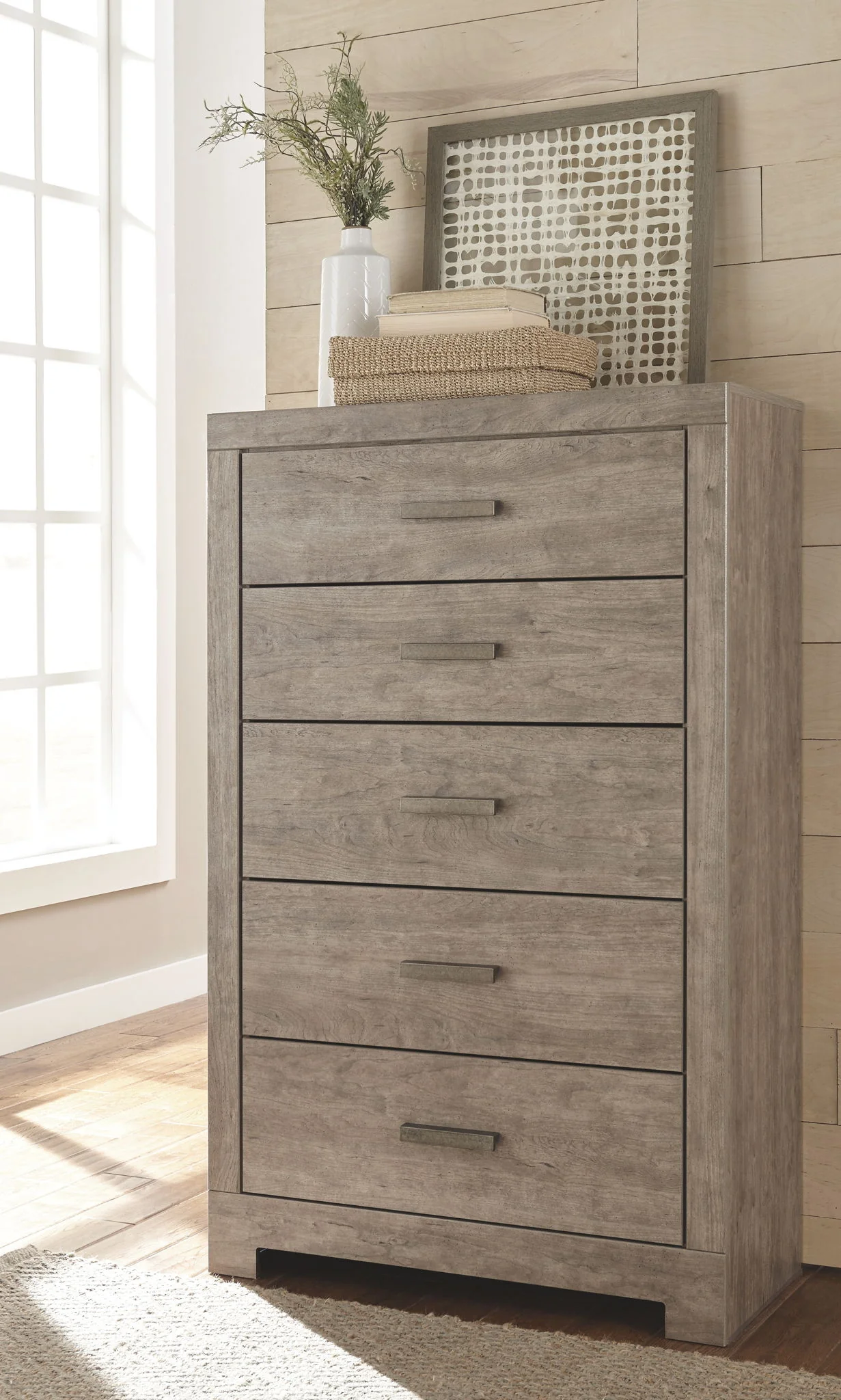 Culverbach - Gray - Five Drawer Chest - Image 2