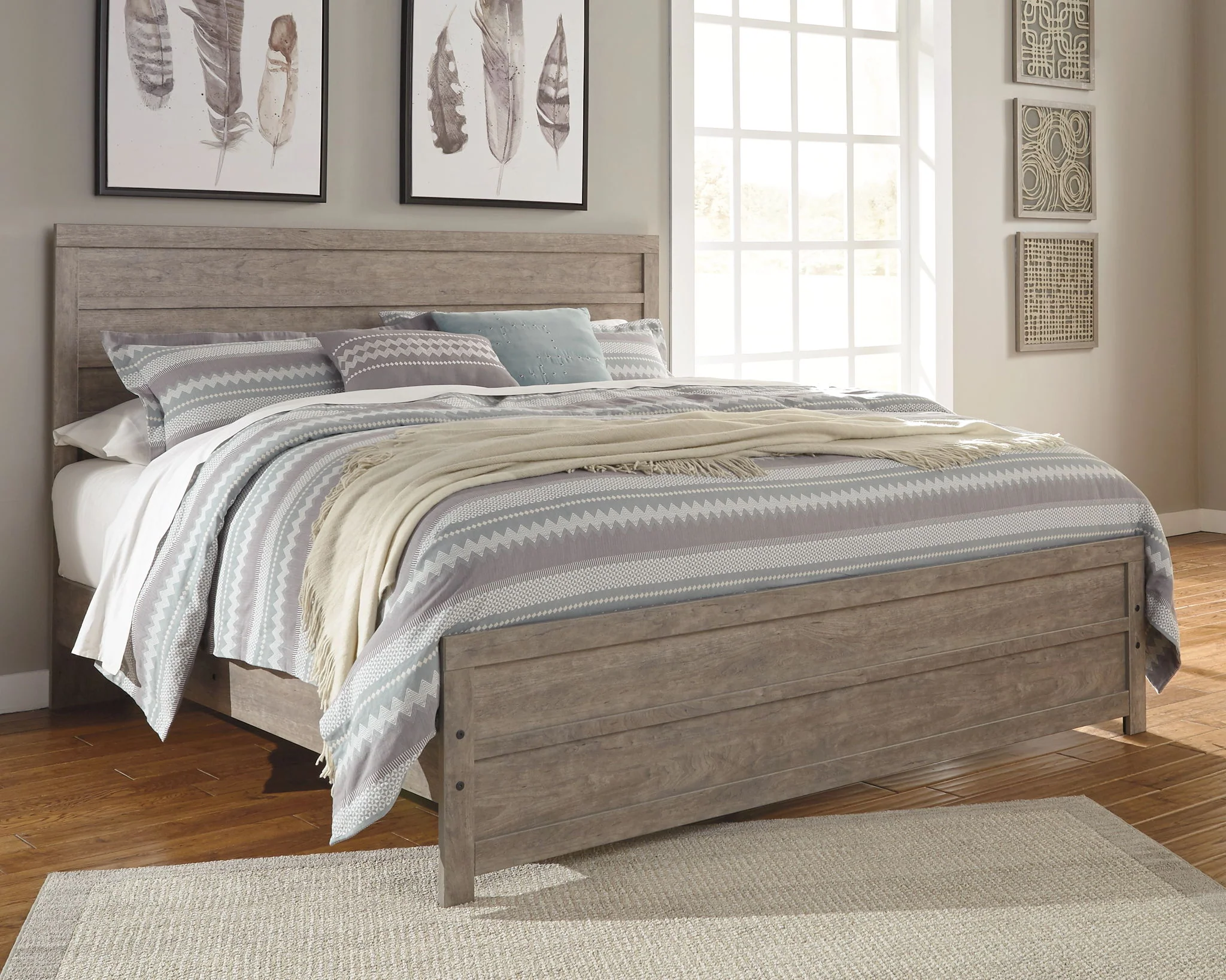 Culverbach - Gray - King Panel Bed - Image 2