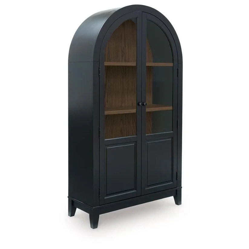 Dagandale - Black / Natural - Accent Cabinet