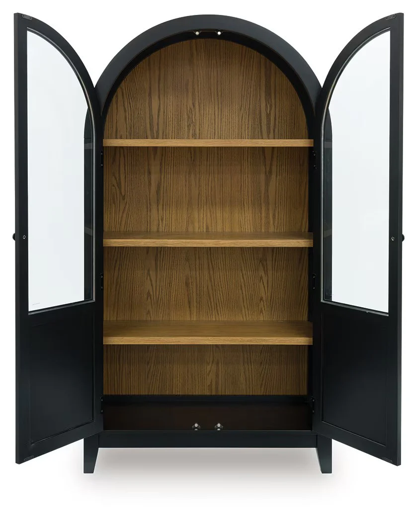 Dagandale - Black / Natural - Accent Cabinet - Image 4