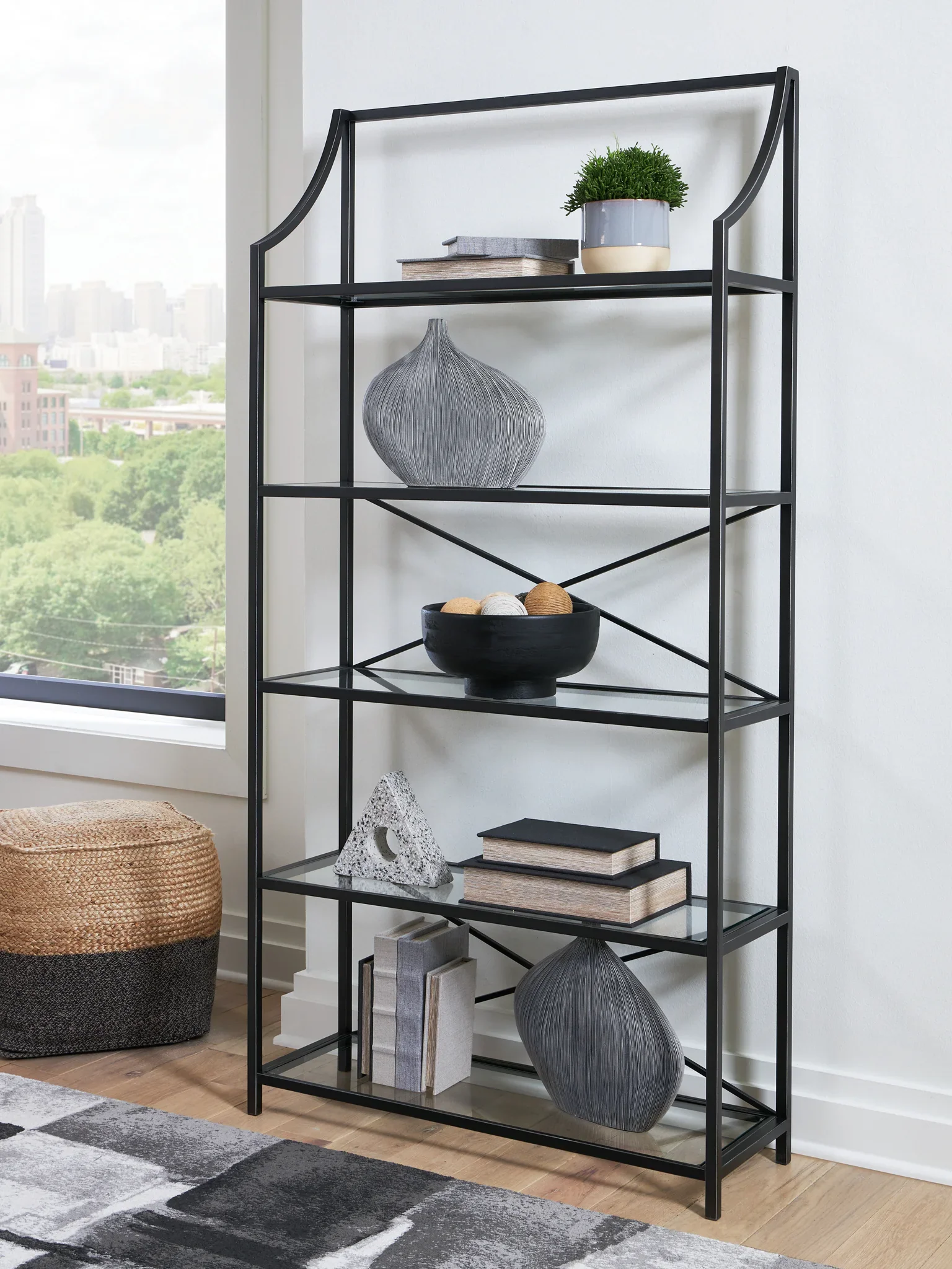 Dakerwell - Antique Black - Bookcase - Image 2