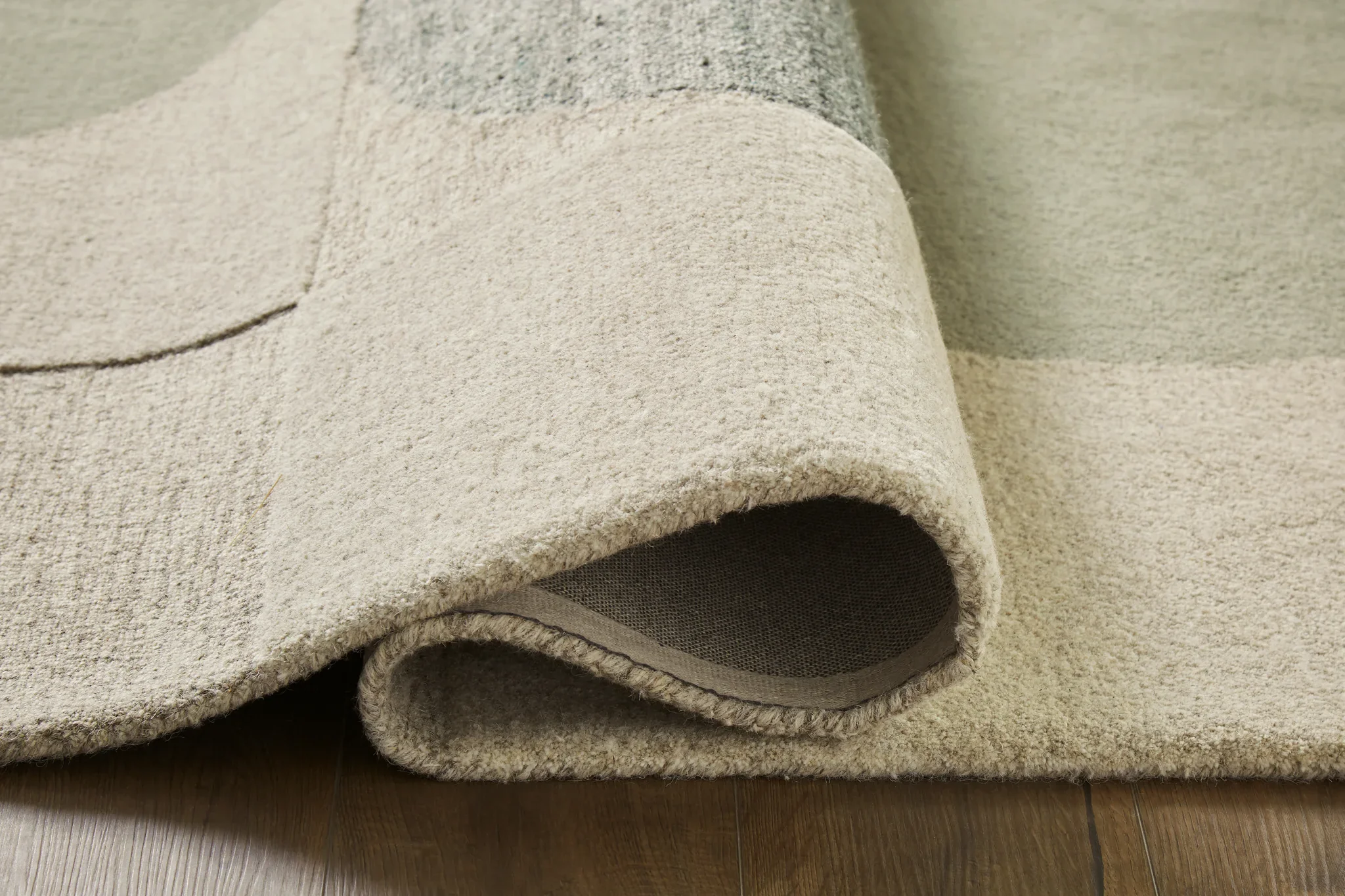 Dallane - Linen / Blue / Green - Large Rug - 8' x 10' - Image 4