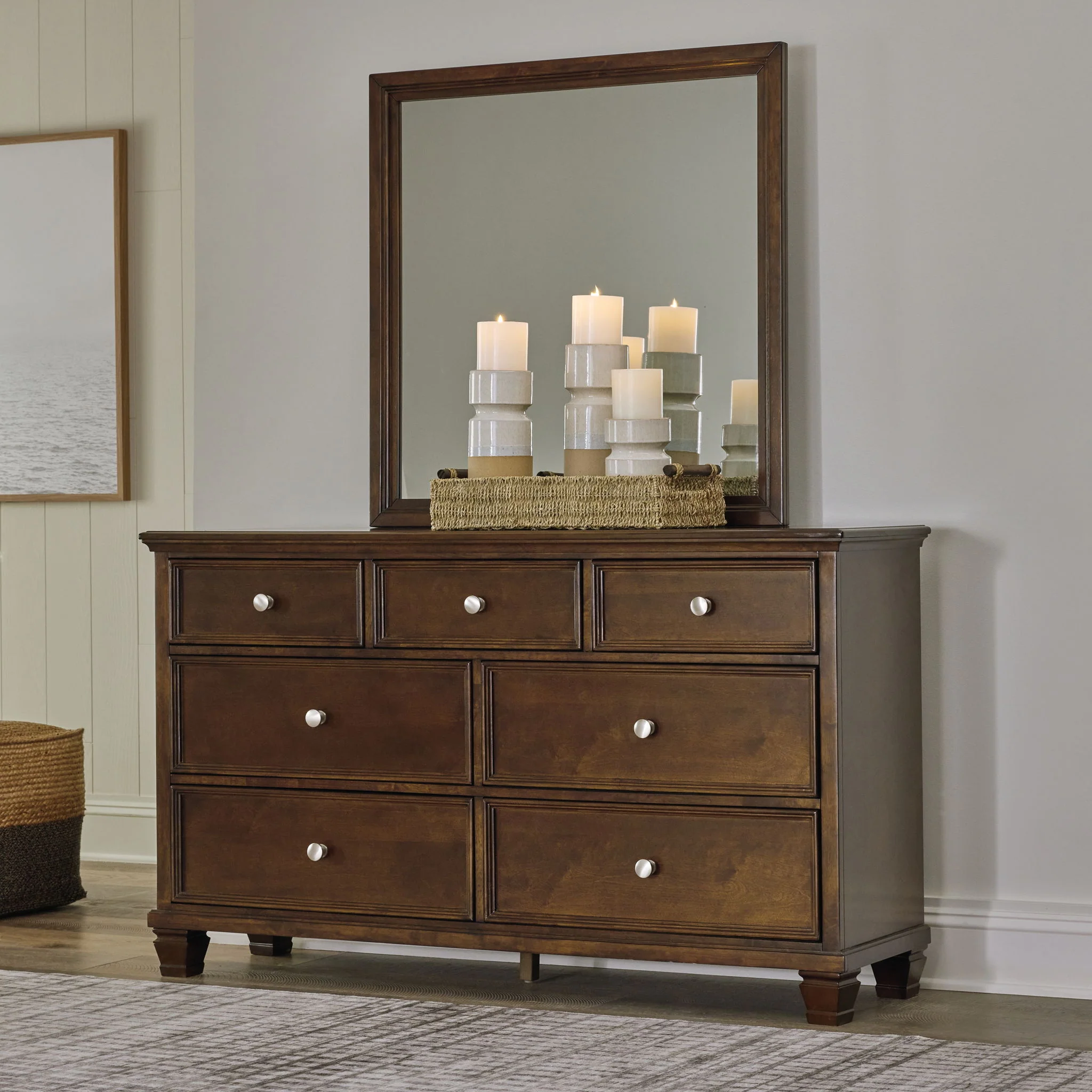 Danabrin - Brown - Dresser And Mirror - Image 2
