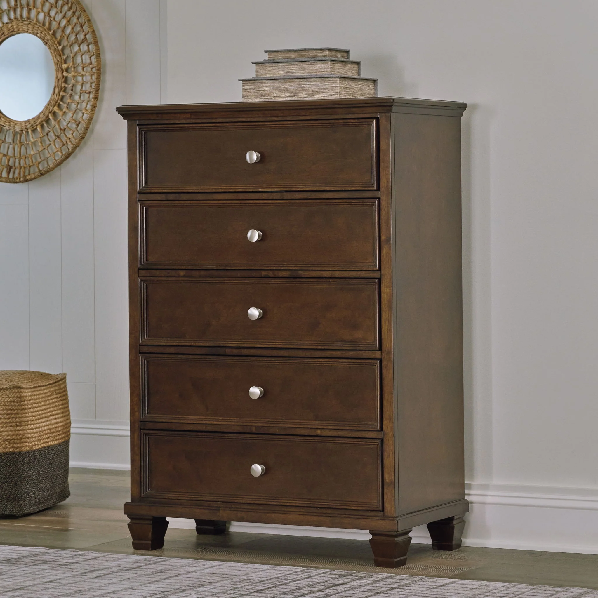 Danabrin - Brown - Five Drawer Chest - Image 2