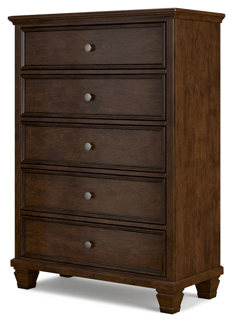Danabrin - Brown - Five Drawer Chest - Image 4