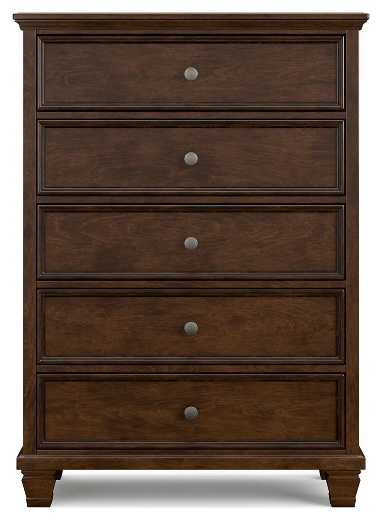 Danabrin - Brown - Five Drawer Chest - Image 5