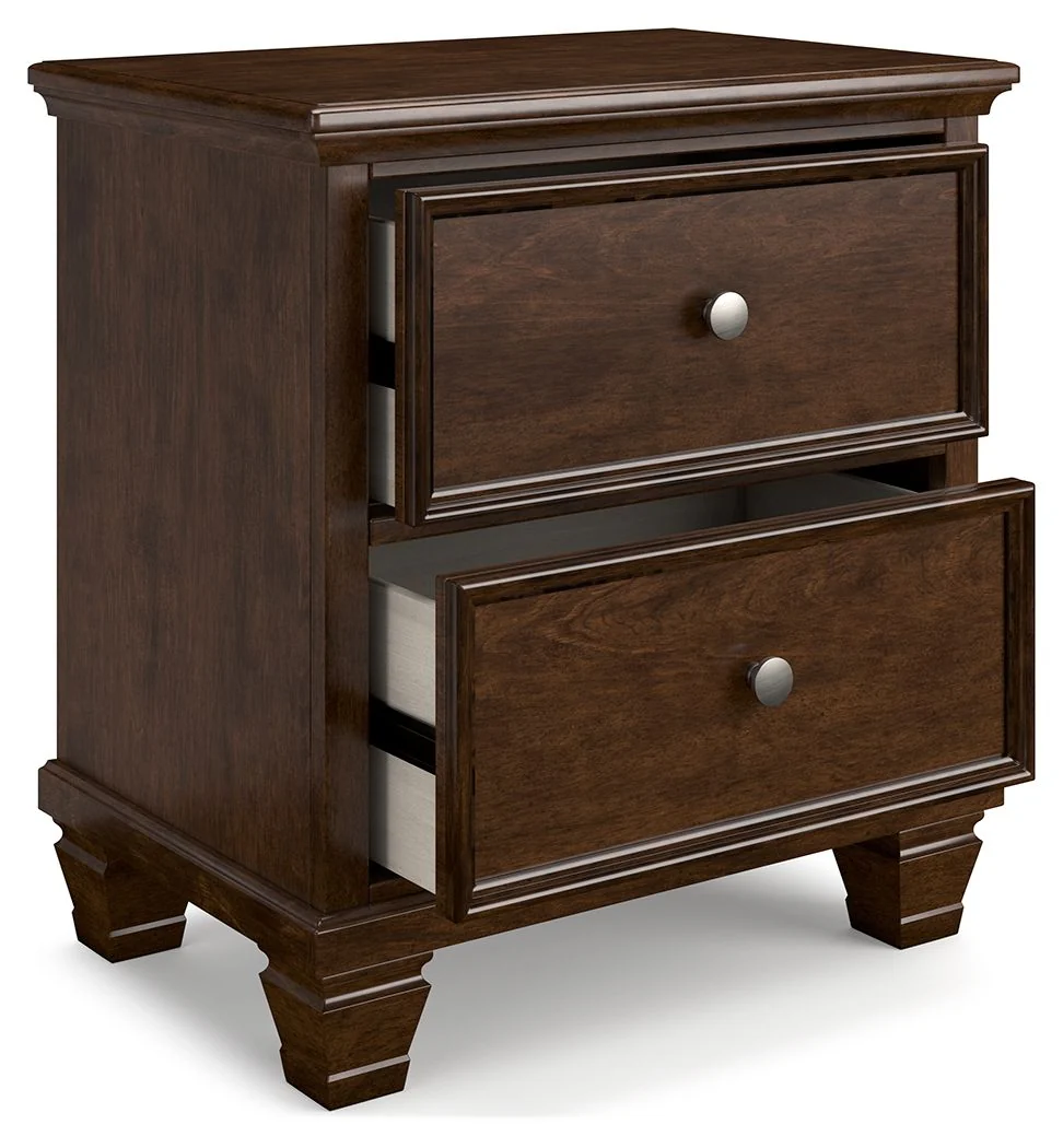 Danabrin - Brown - Two Drawer Nightstand - Image 3