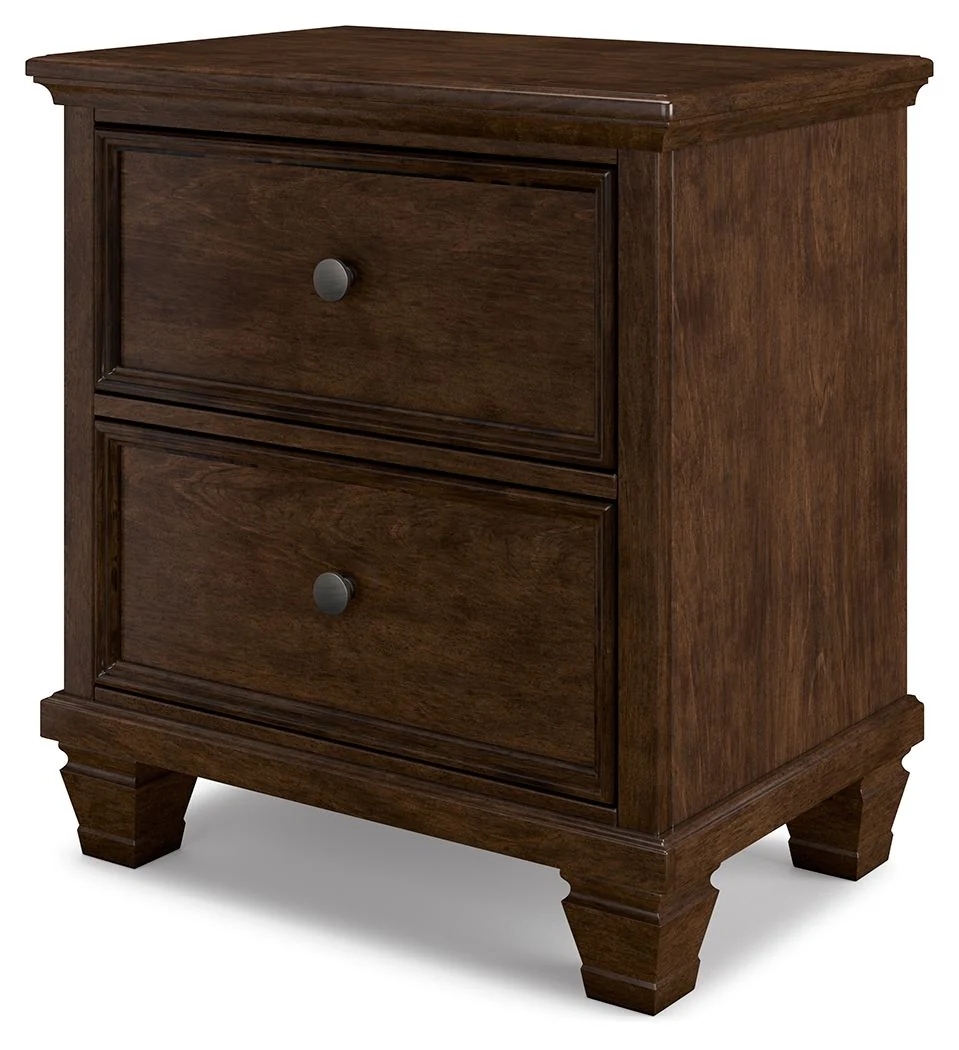 Danabrin - Brown - Two Drawer Nightstand - Image 4
