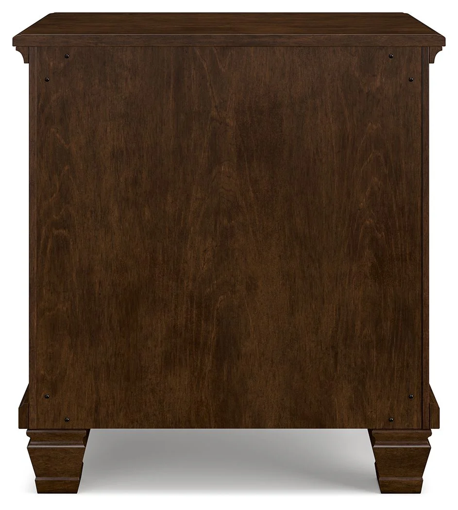 Danabrin - Brown - Two Drawer Nightstand - Image 6