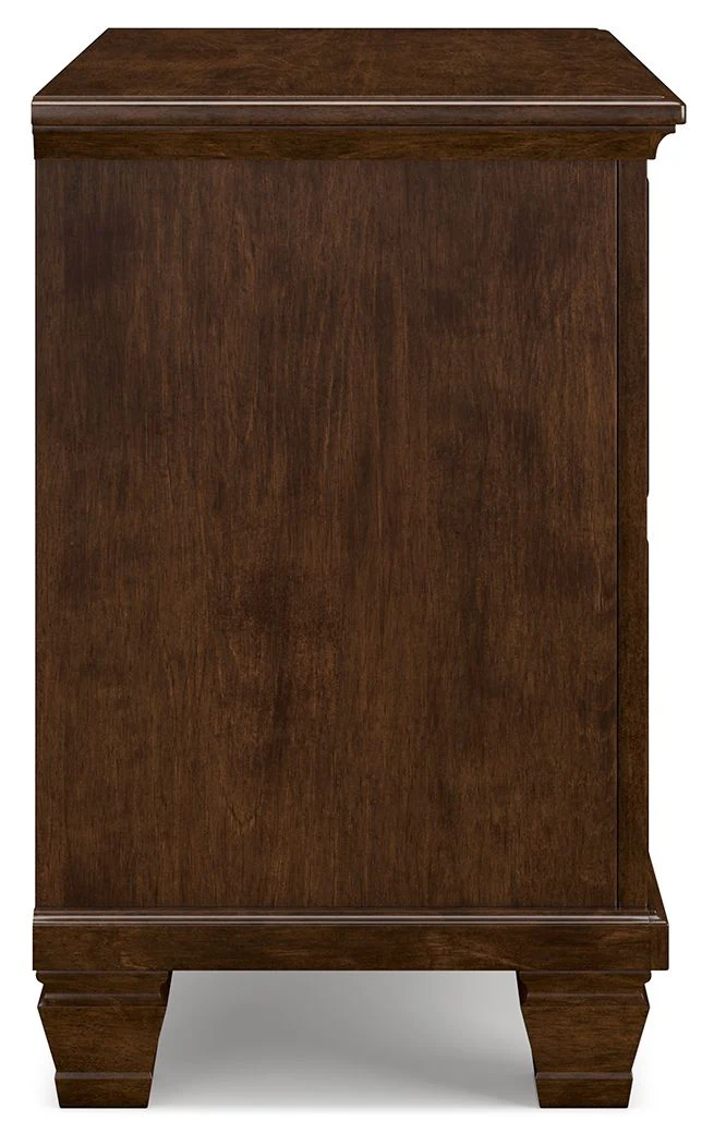 Danabrin - Brown - Two Drawer Nightstand - Image 7