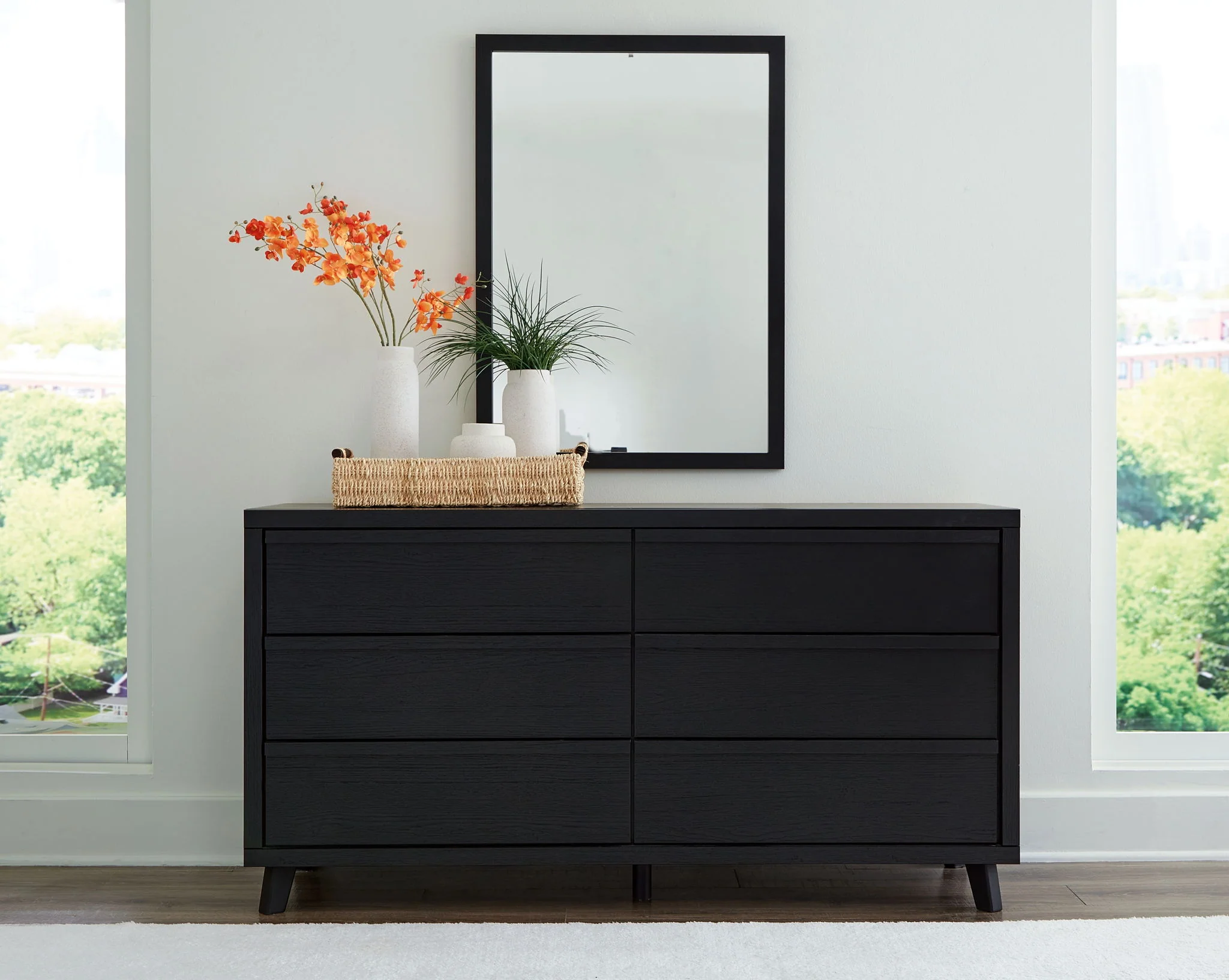 Danziar - Black - Dresser And Mirror - Image 5