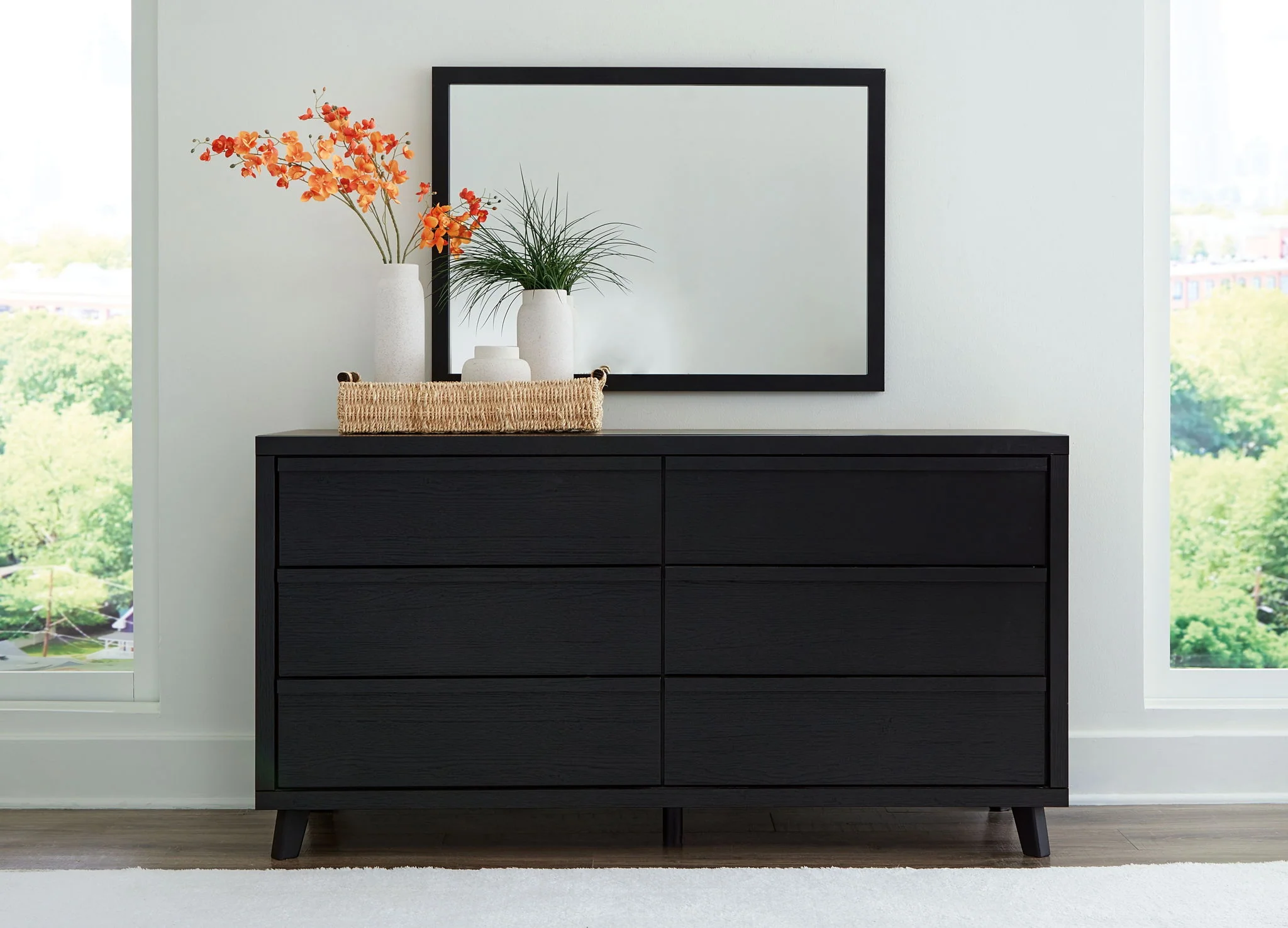 Danziar - Black - Dresser And Mirror - Image 6