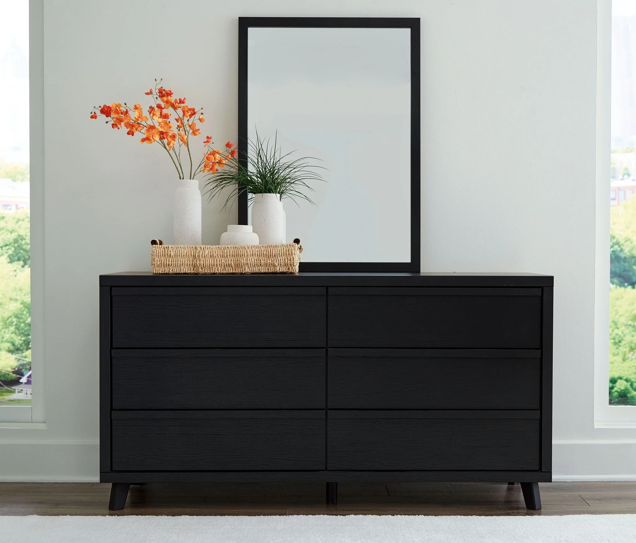 Danziar - Black - Dresser And Mirror - Image 7