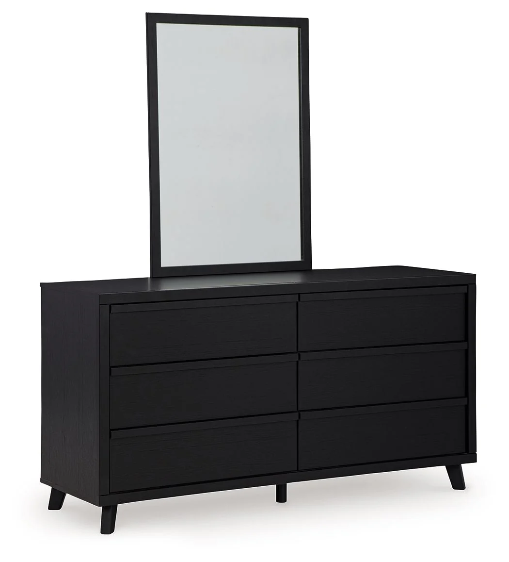 Danziar - Black - Dresser And Mirror - Image 8
