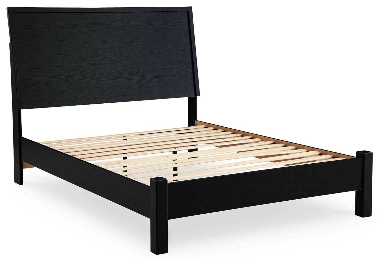 Danziar - Black - Full Panel Bed With Low Footboard - Image 3