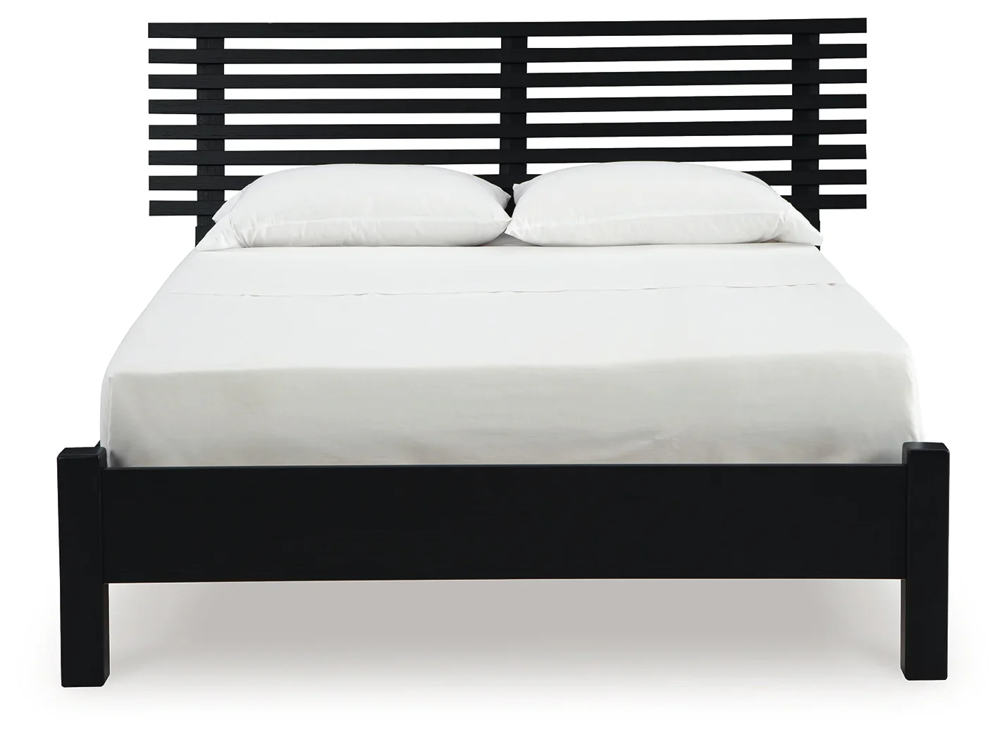 Danziar - Black - Full Slat Panel Bed With Low Footboard - Image 4