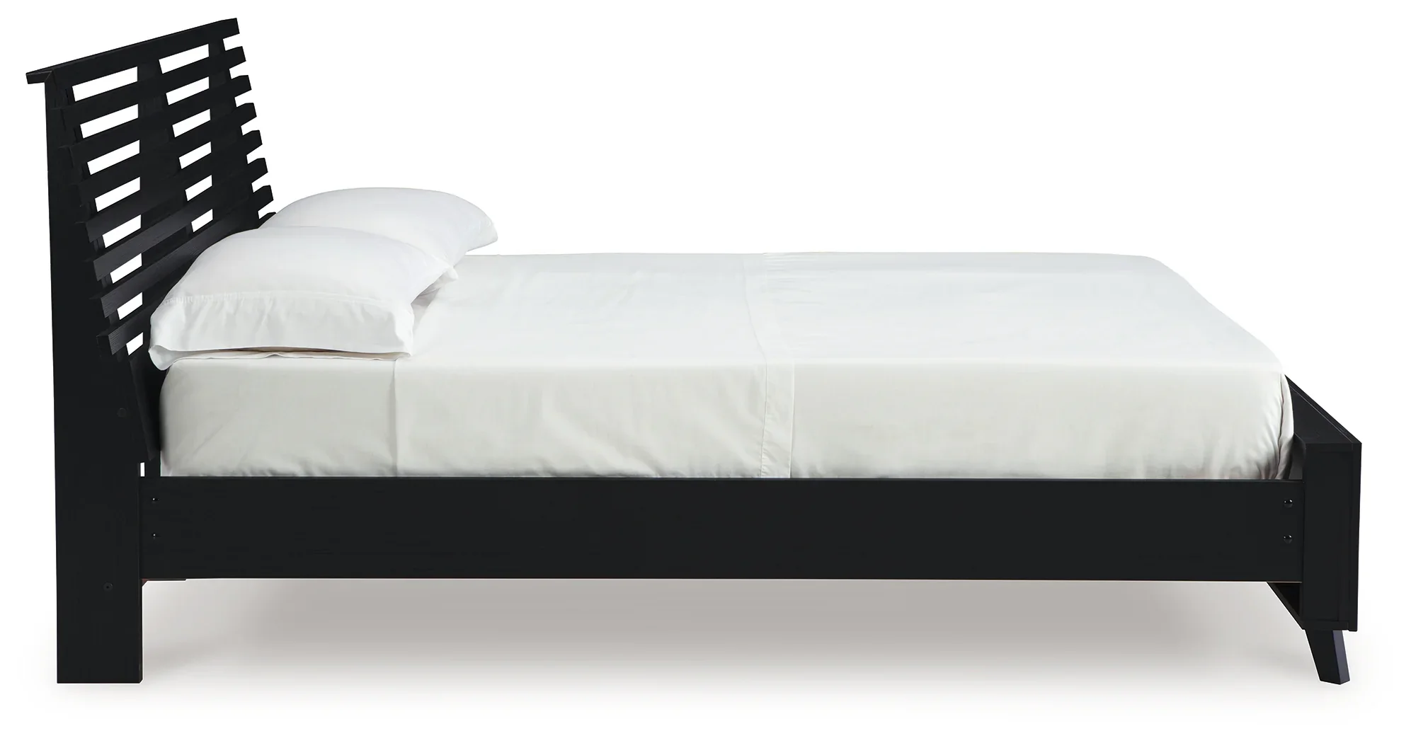 Danziar - Black - Queen Slat Panel Bed - Image 5