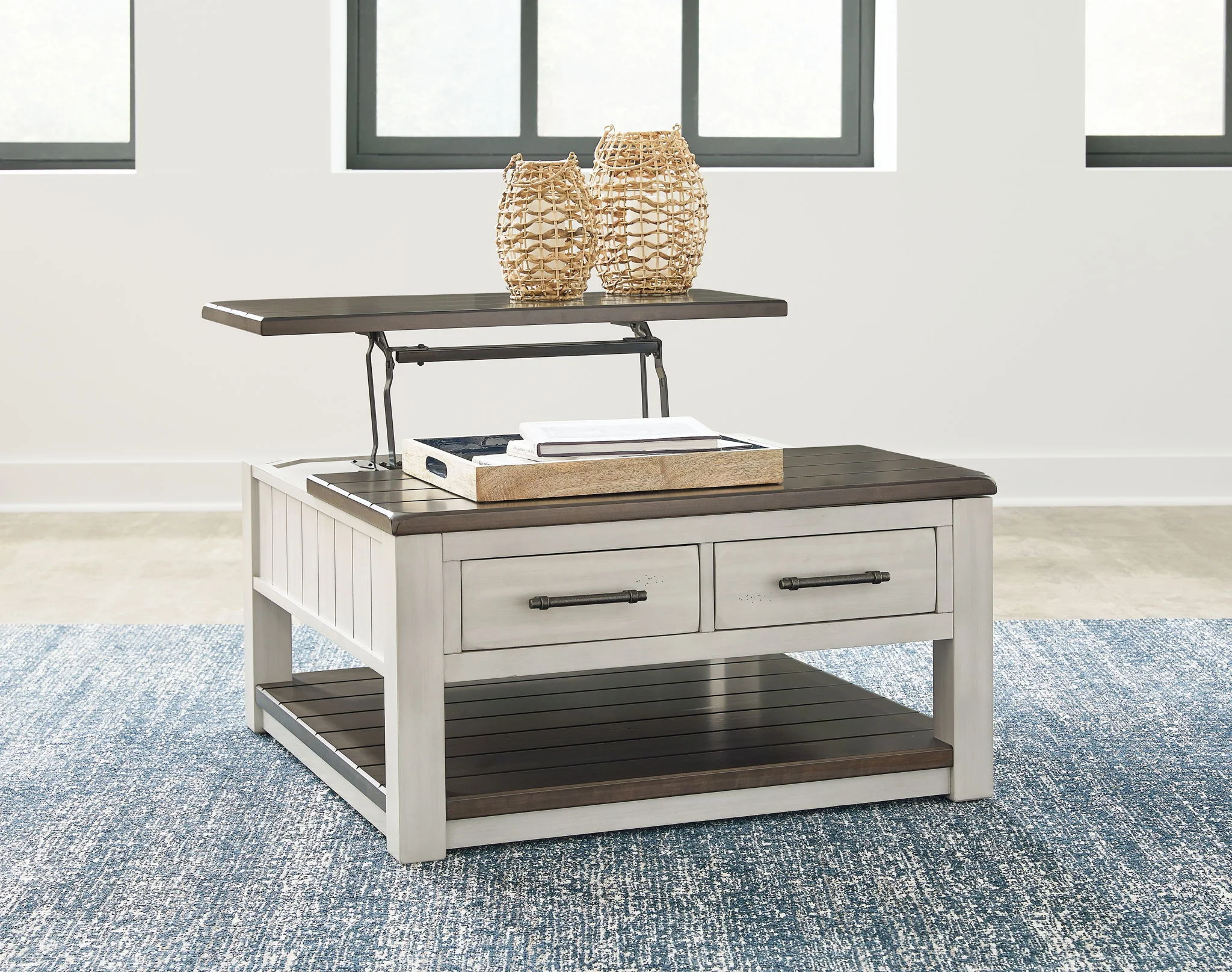 Darborn - Gray / Brown - Lift Top Cocktail Table - Image 8