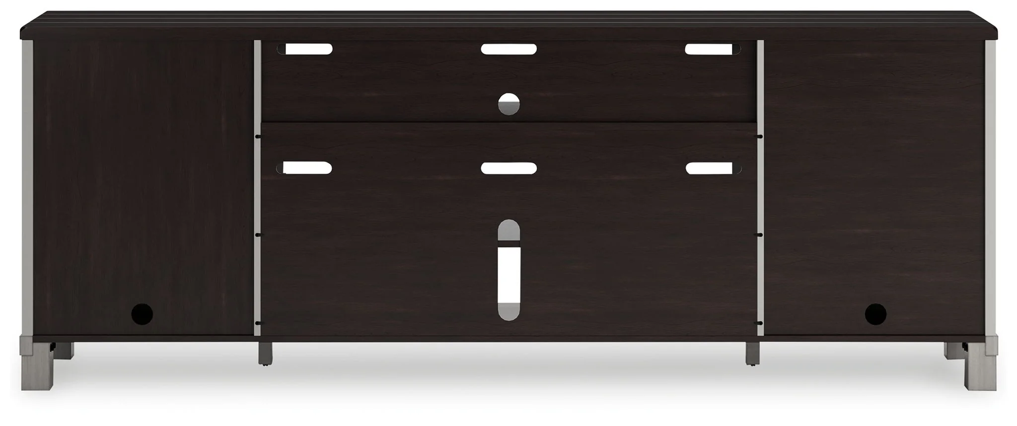 Darborn - Gray / Brown - Xl TV Stand W/Fireplace Option - Image 6