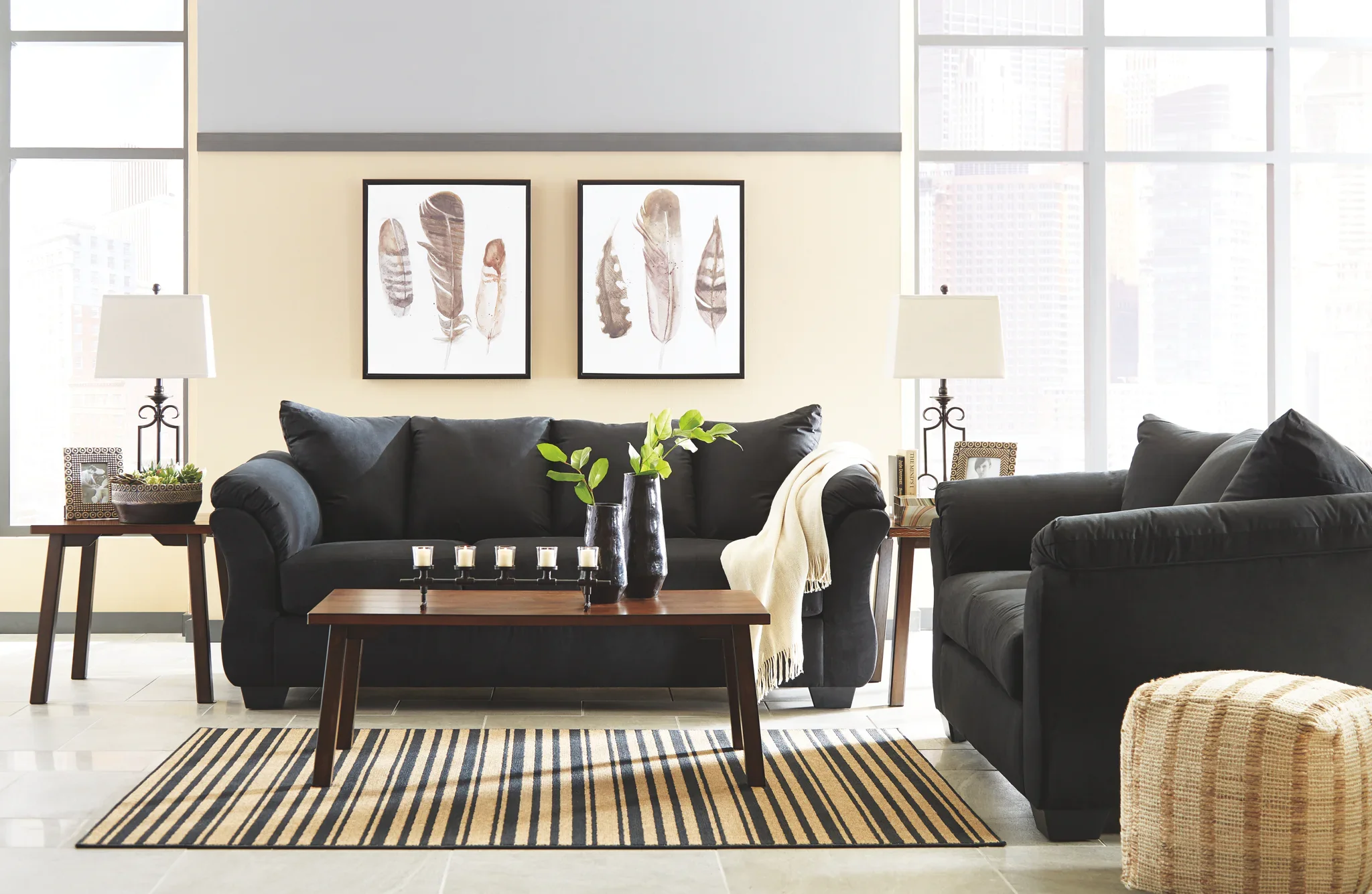 Darcy - Black - Loveseat - Image 4