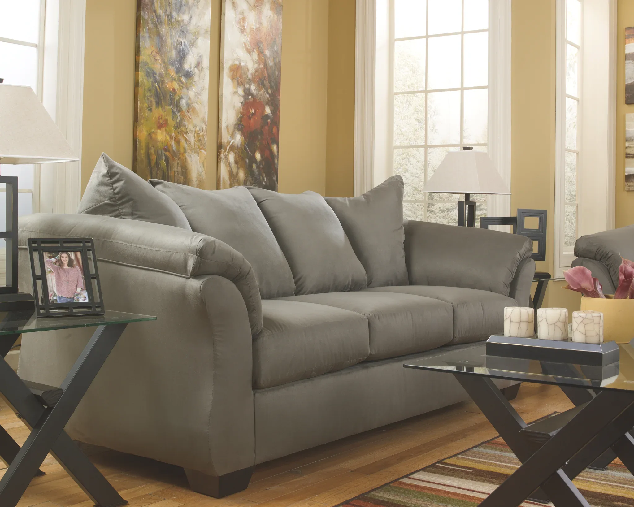 Darcy - Cobblestone - 2 Pc. - Sofa, Loveseat - Image 2