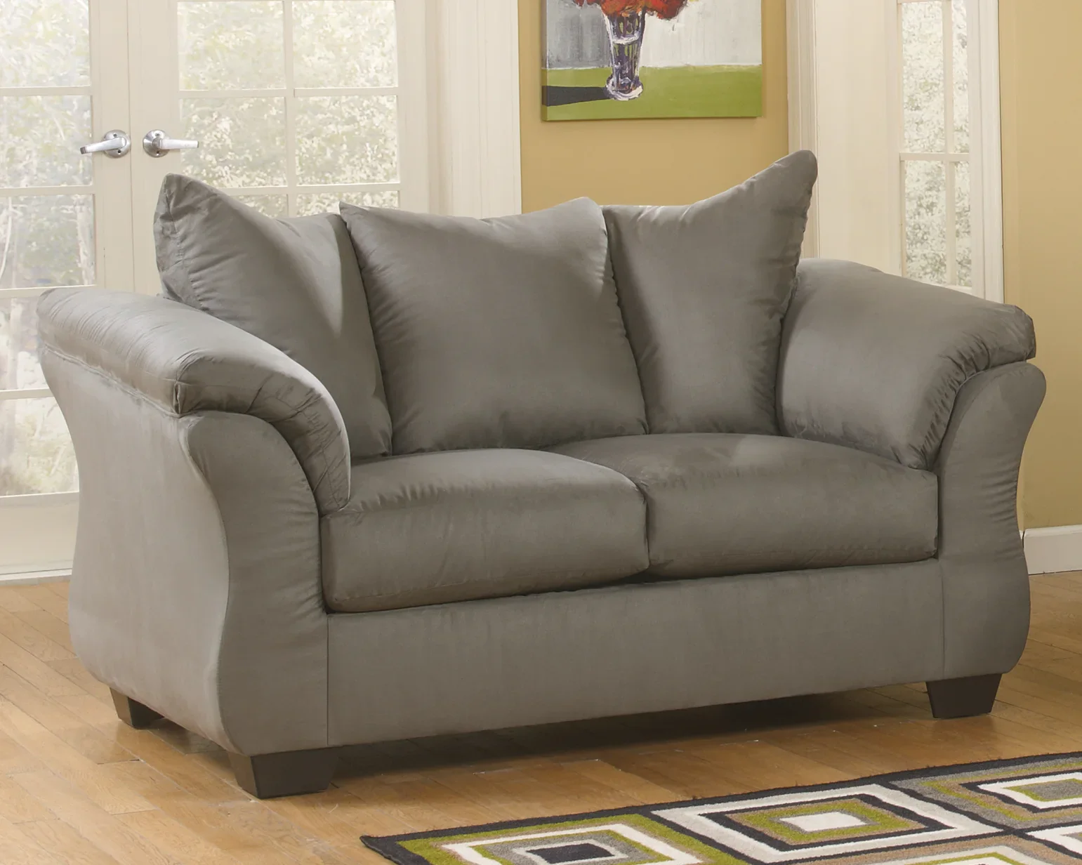 Darcy - Cobblestone - Loveseat - Image 3