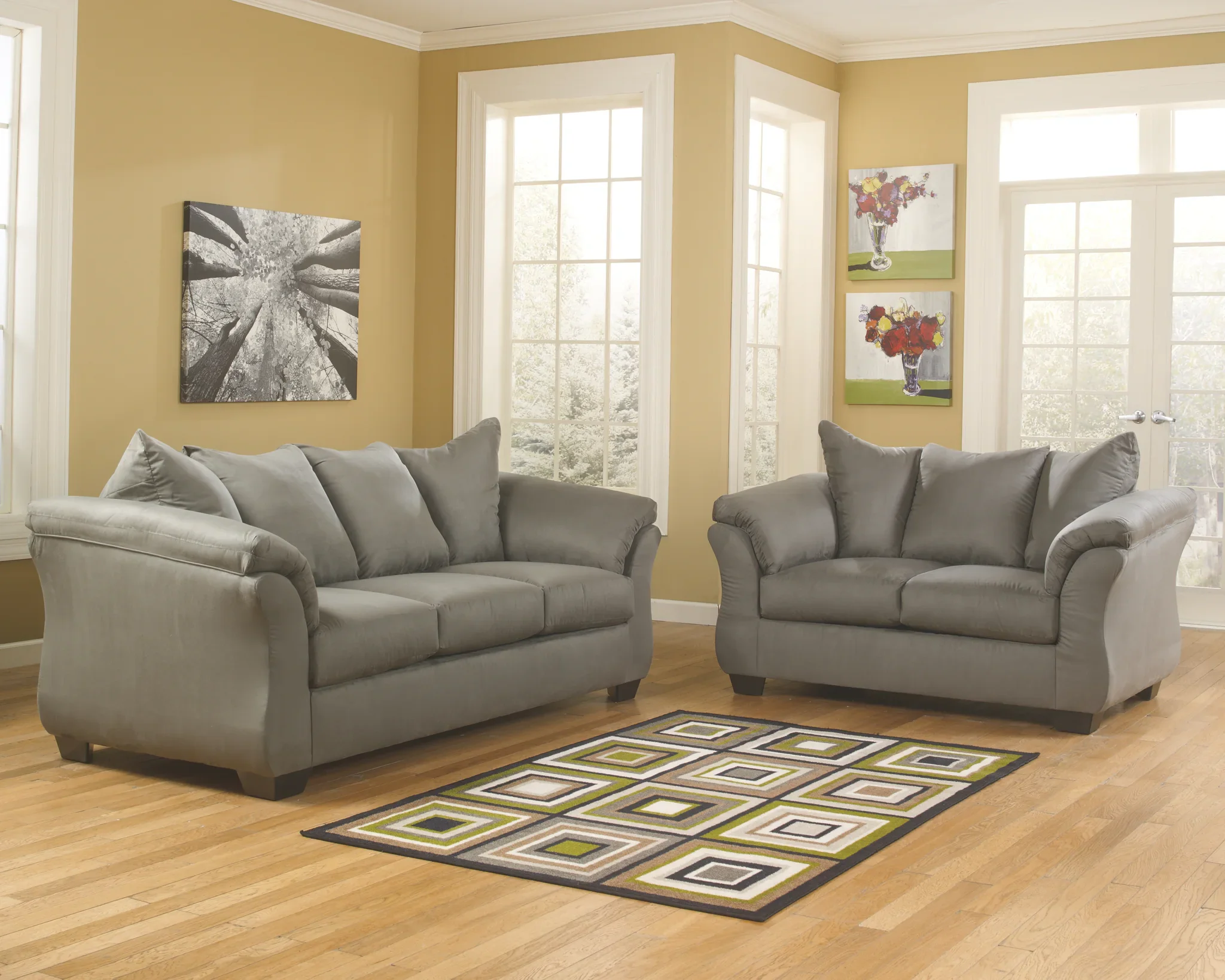 Darcy - Cobblestone - Loveseat - Image 5