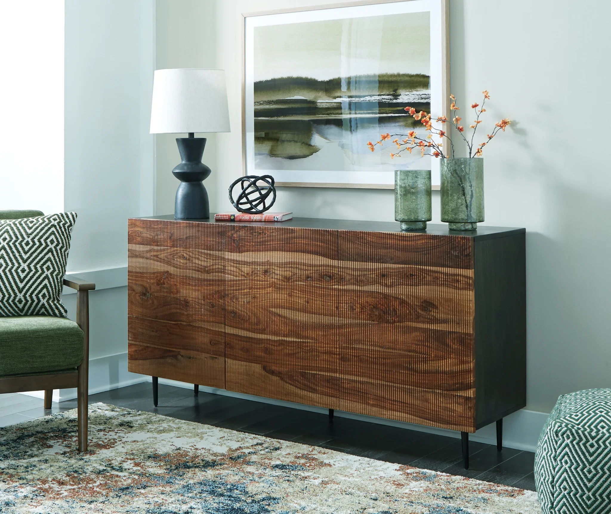 Darrey - Natural / Brown - Accent Cabinet - Image 2