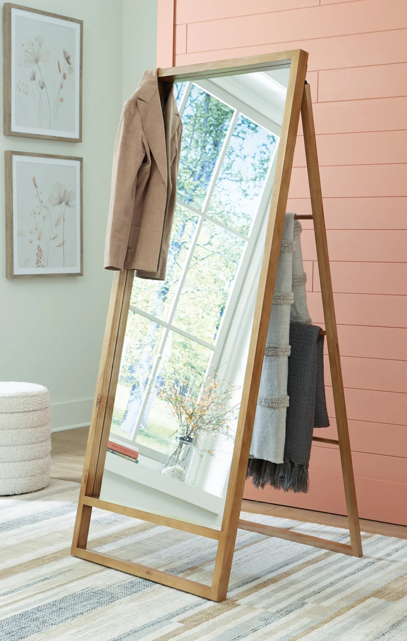 Devford - Brown - Floor Mirror - Image 2