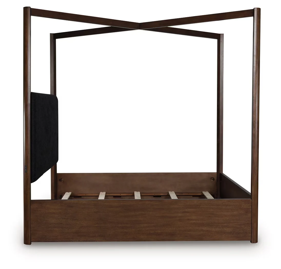 Dilenno - Dark Brown - California King Canopy Bed - Image 5
