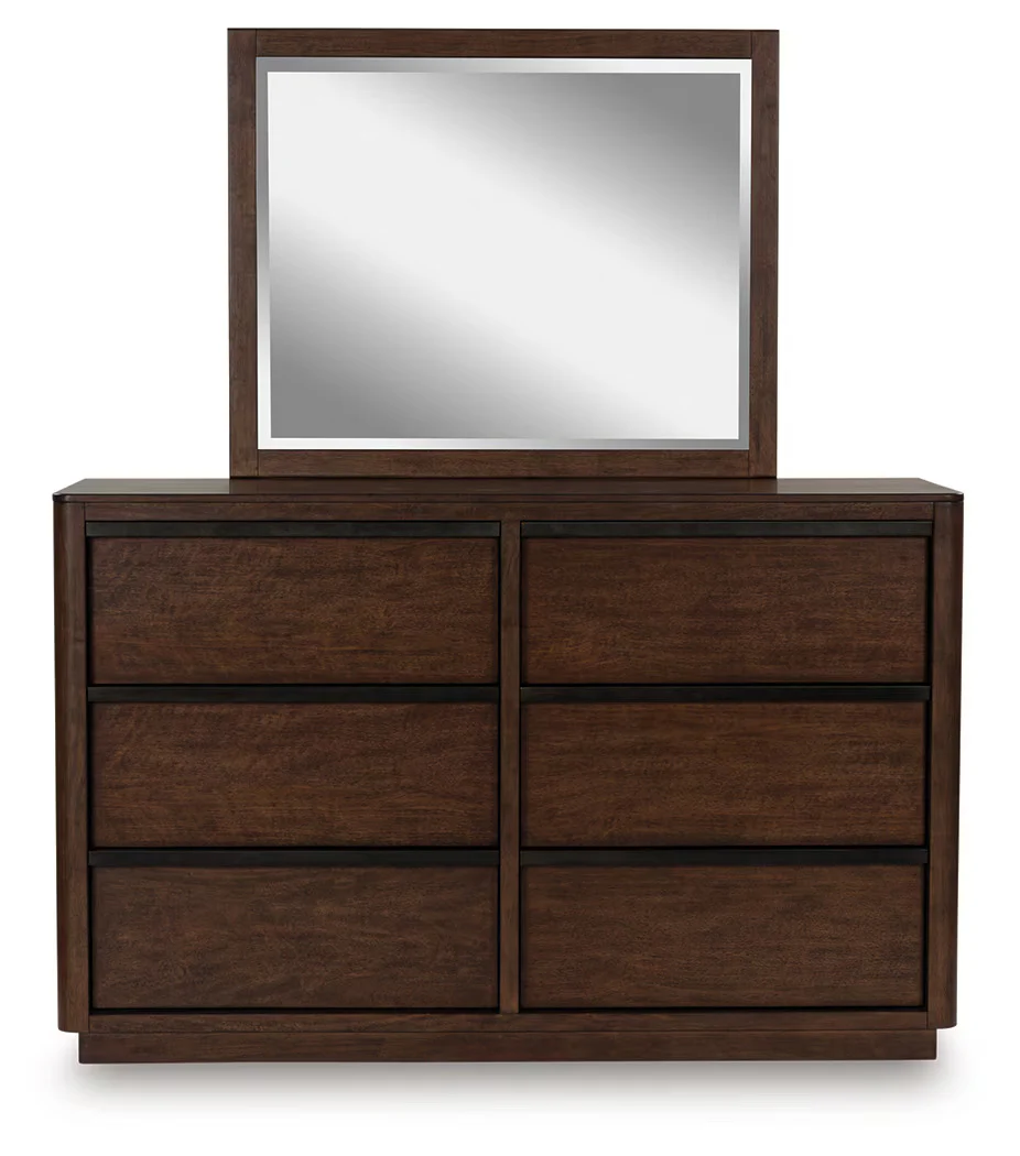 Dilenno - Dark Brown - Dresser And Mirror - Image 4