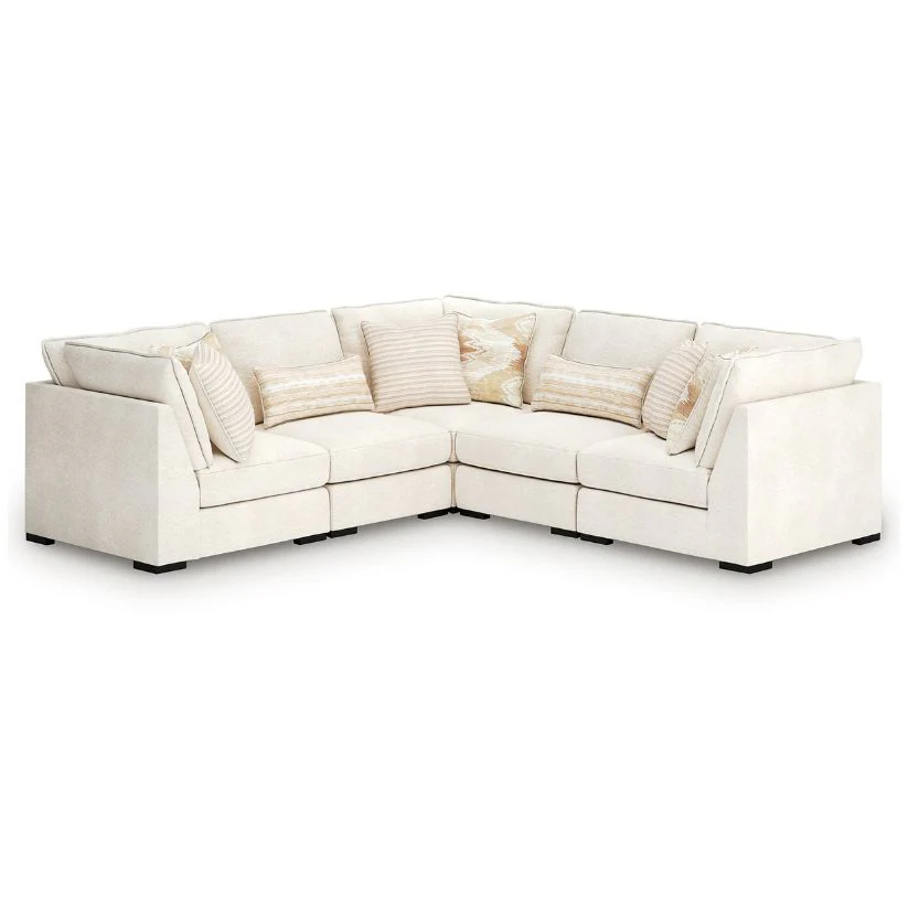 Donelson Creek - Vanilla - 5-Piece Sectional
