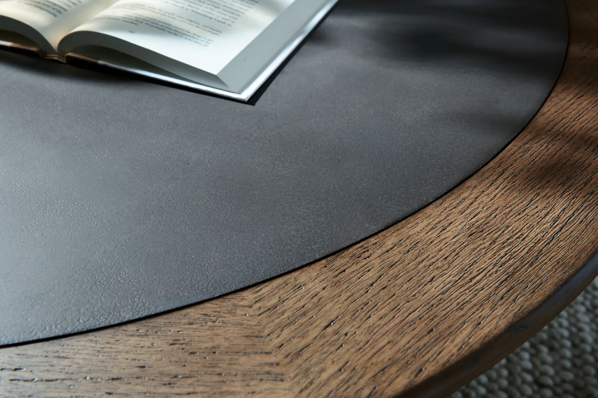 Dontayne - Round Cocktail Table - Warm Brown - Image 5