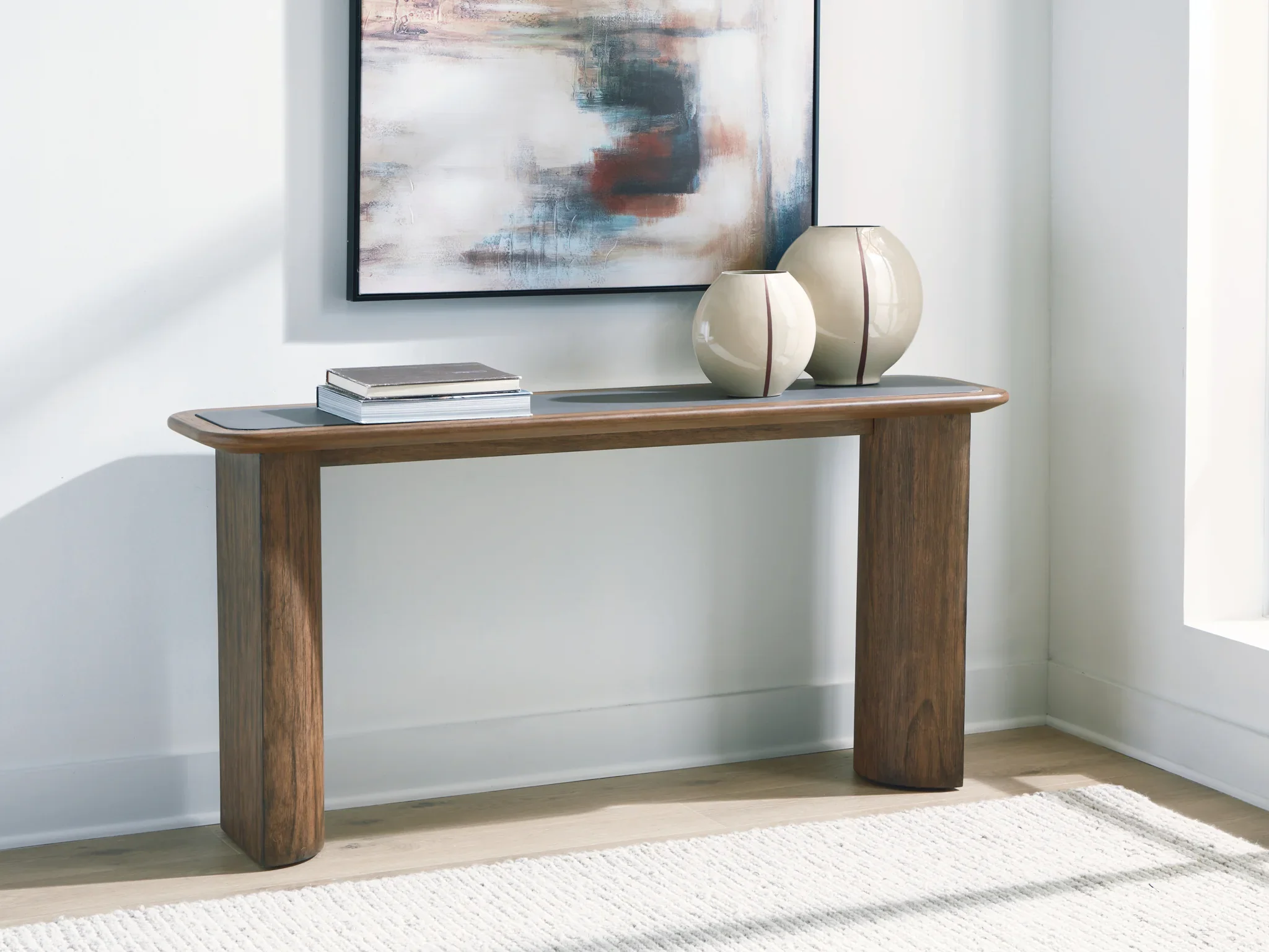 Dontayne - Sofa Table - Warm Brown - Image 2