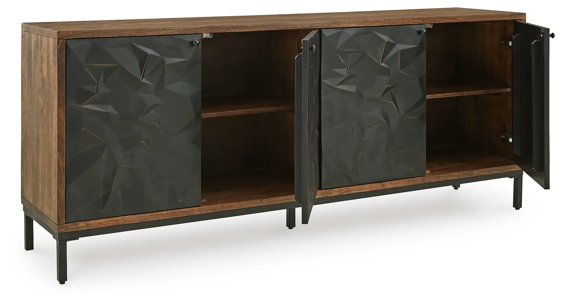 Dorannby - Black / Brown - Accent Cabinet - Image 3