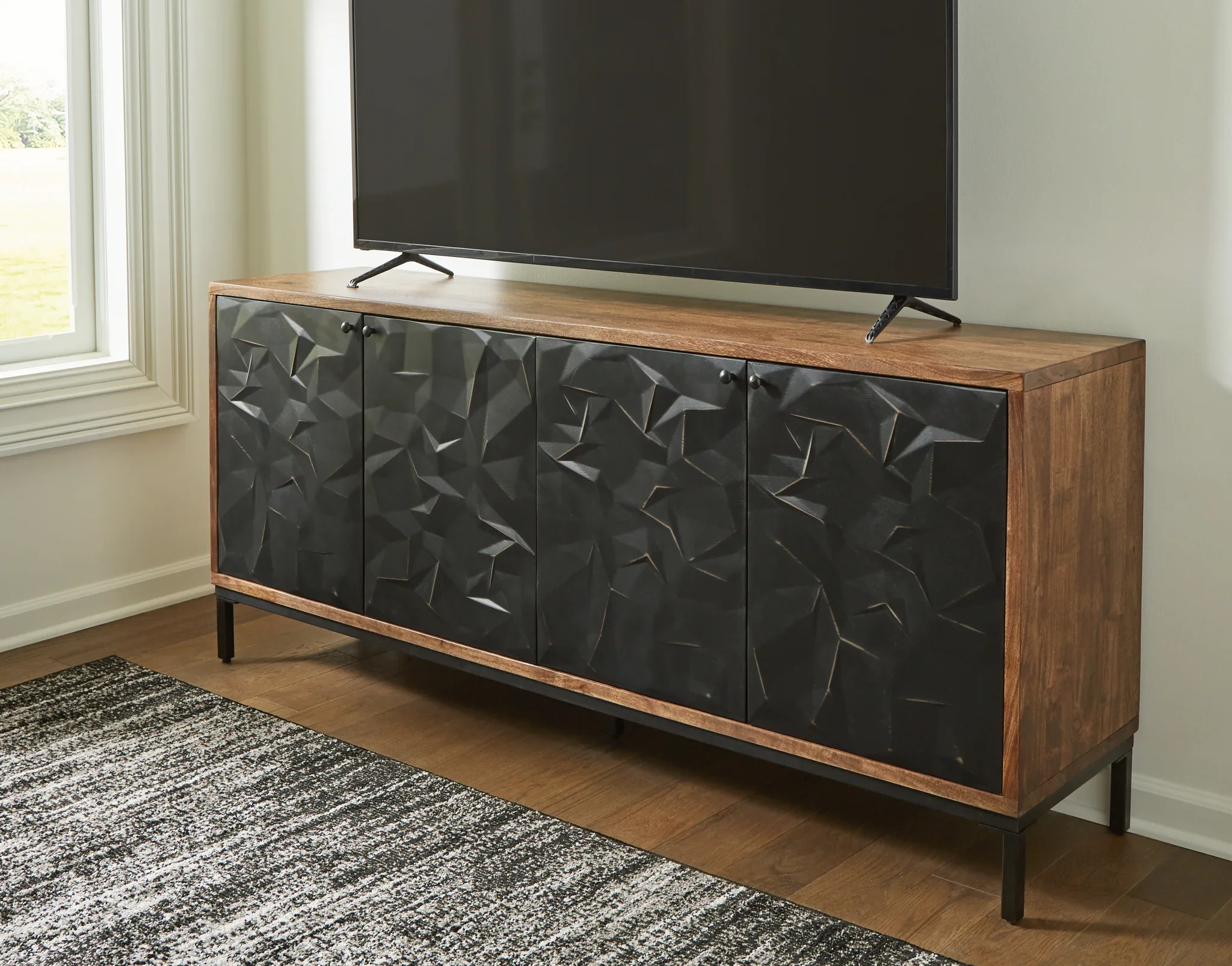 Dorannby - Black / Brown - Accent Cabinet - Image 6