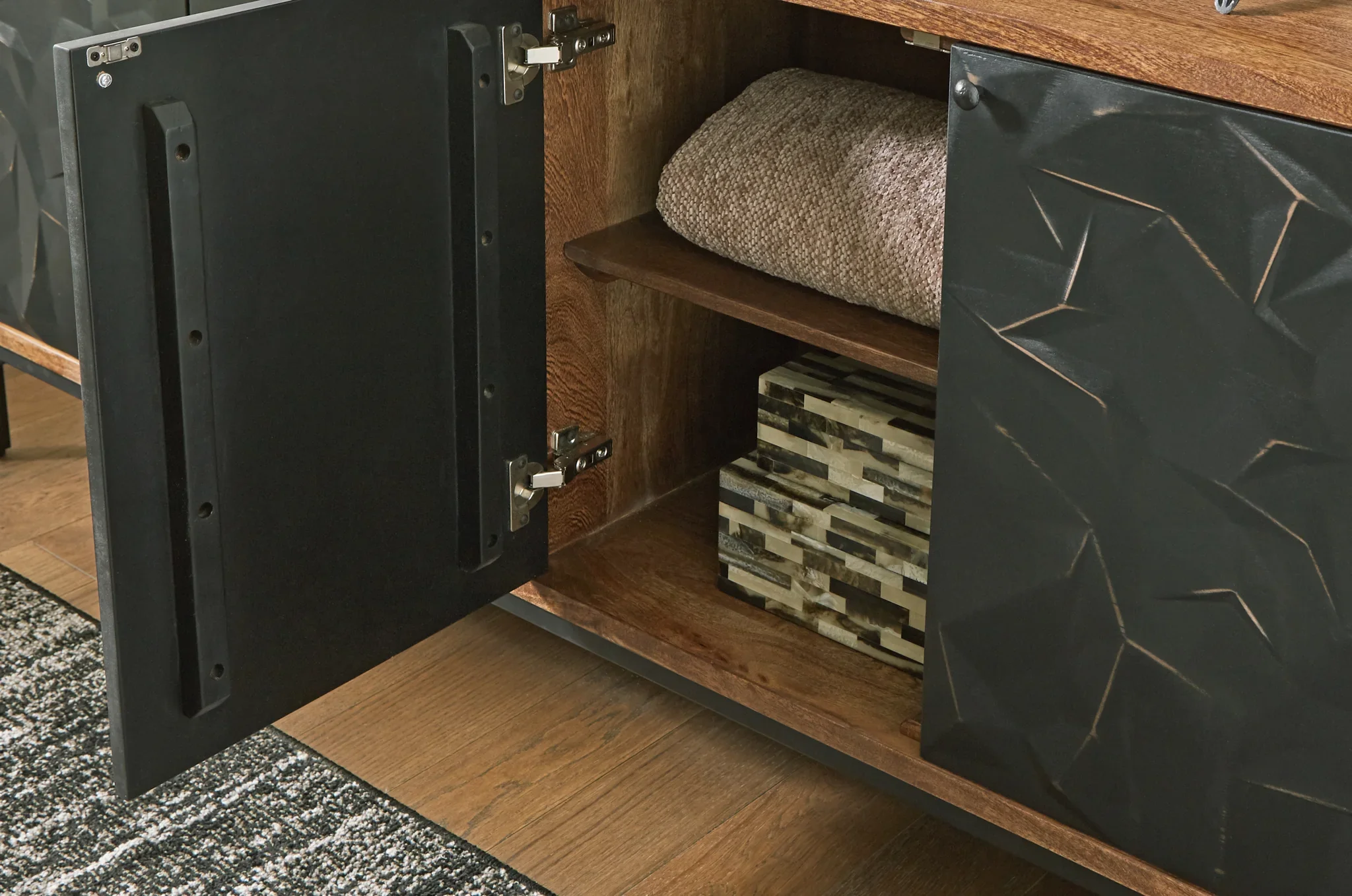 Dorannby - Black / Brown - Accent Cabinet - Image 7