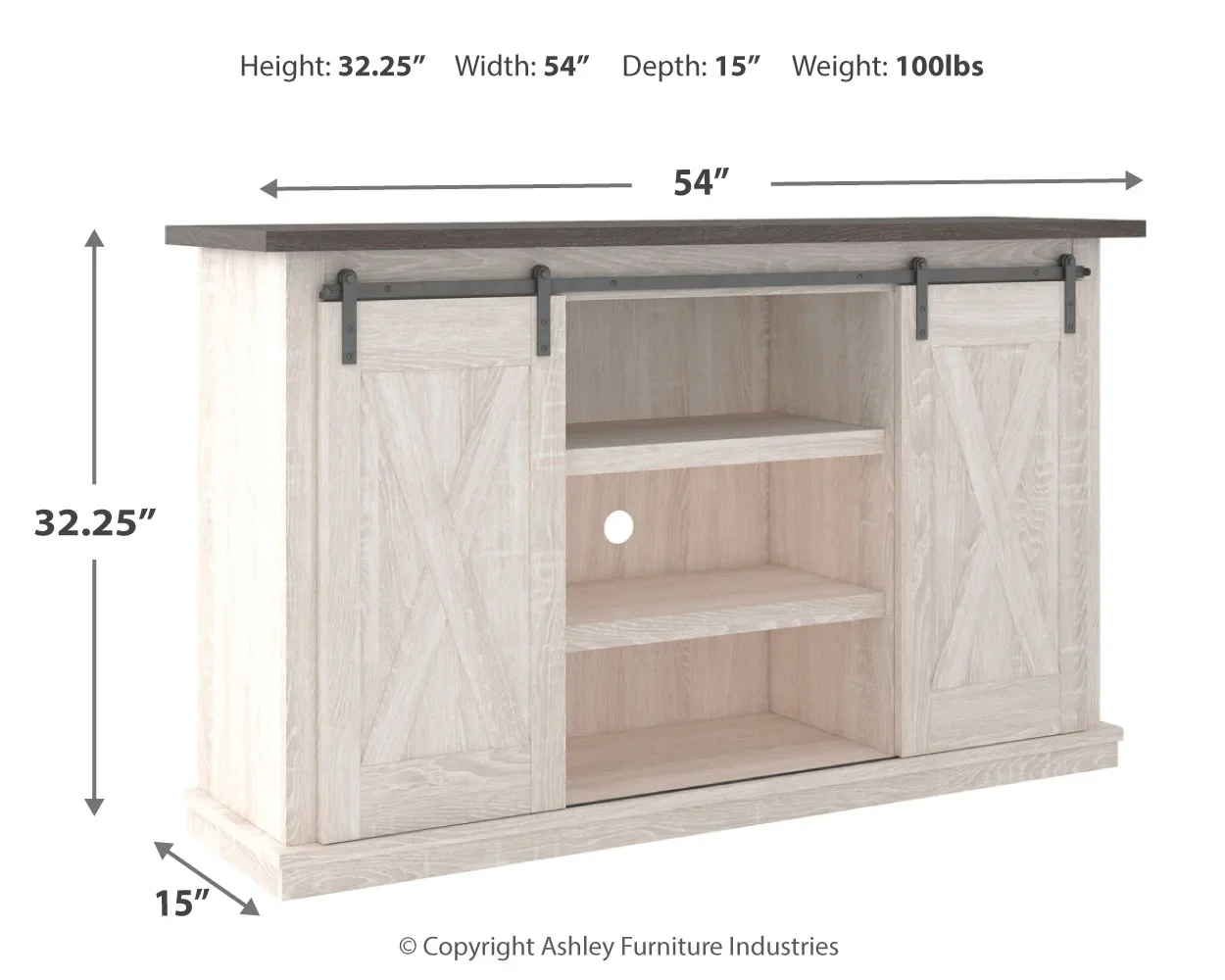 Dorrinson - White - Medium TV Stand - Image 10