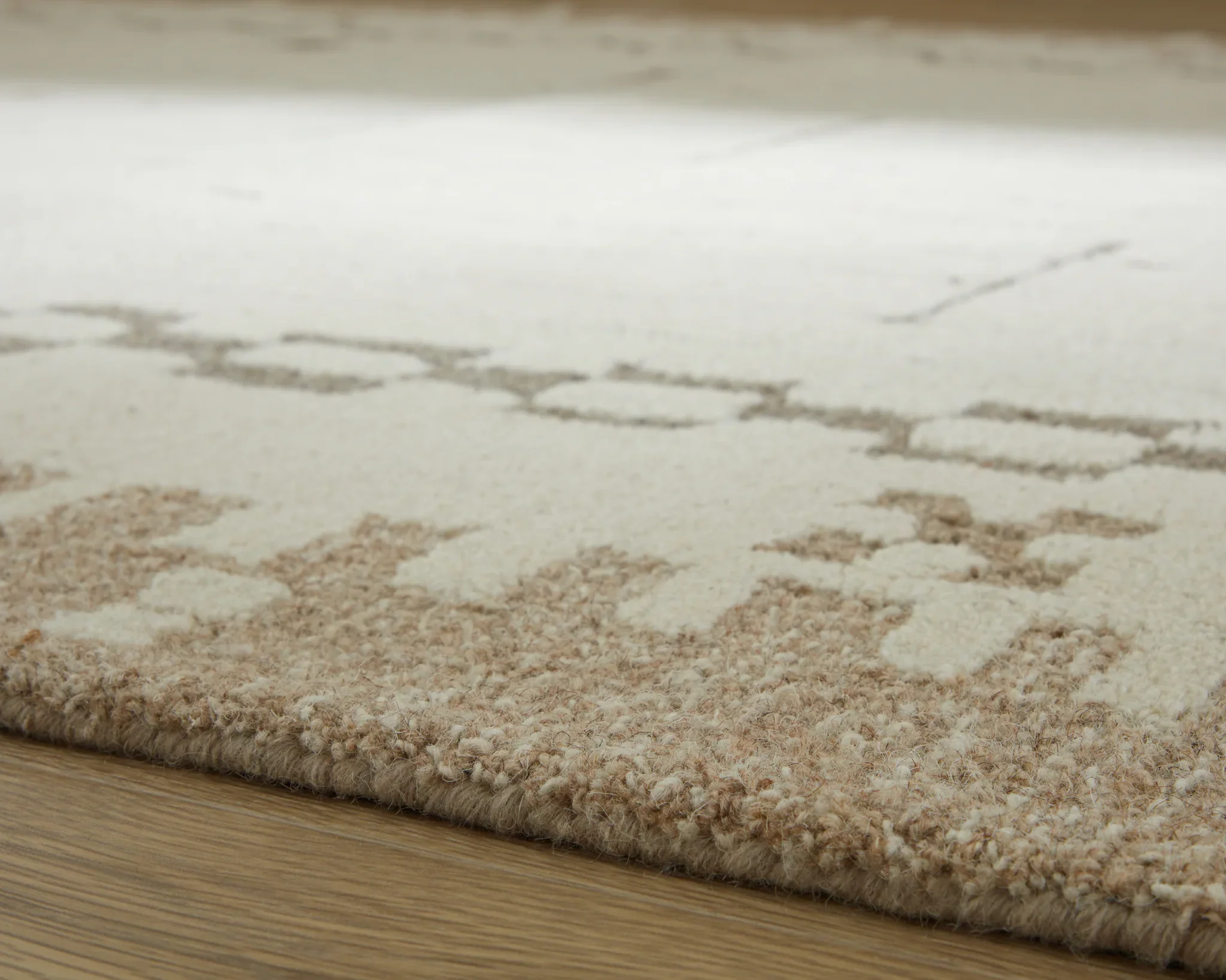Dot - Cream / Brown / Taupe - Large Rug - 8' x 10' - Image 3