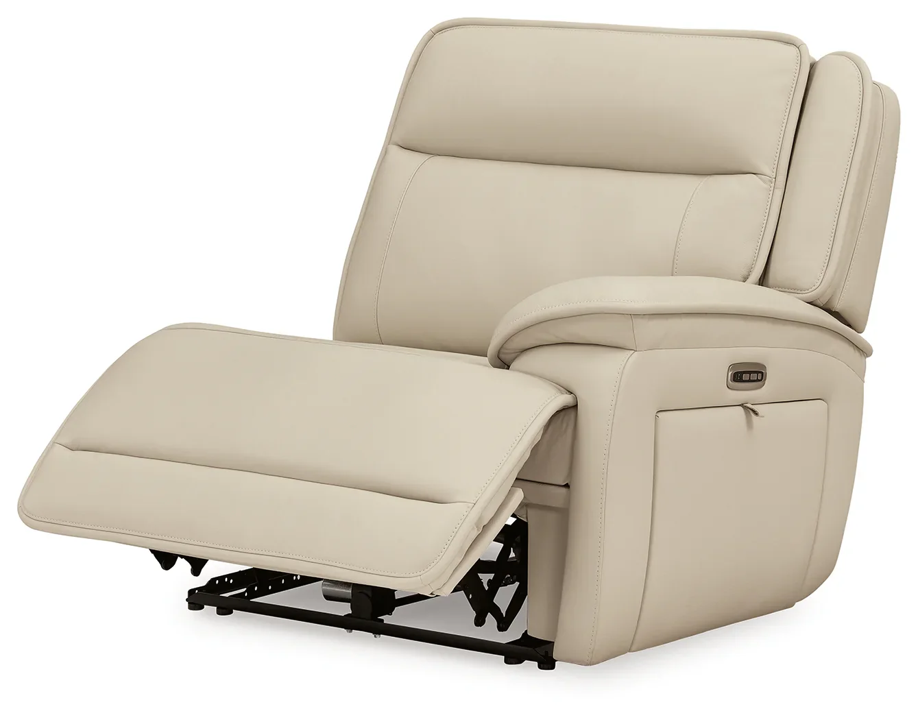 Double Deal - Almond - 4-Piece Power Reclining Sectional - Image 2