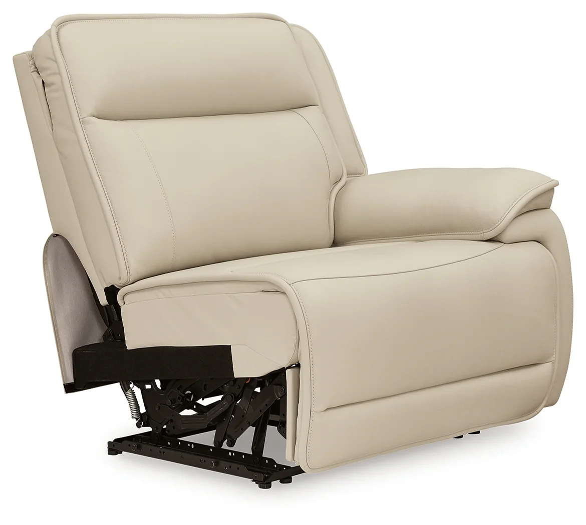 Double Deal - Almond - 4-Piece Power Reclining Sectional - Image 3
