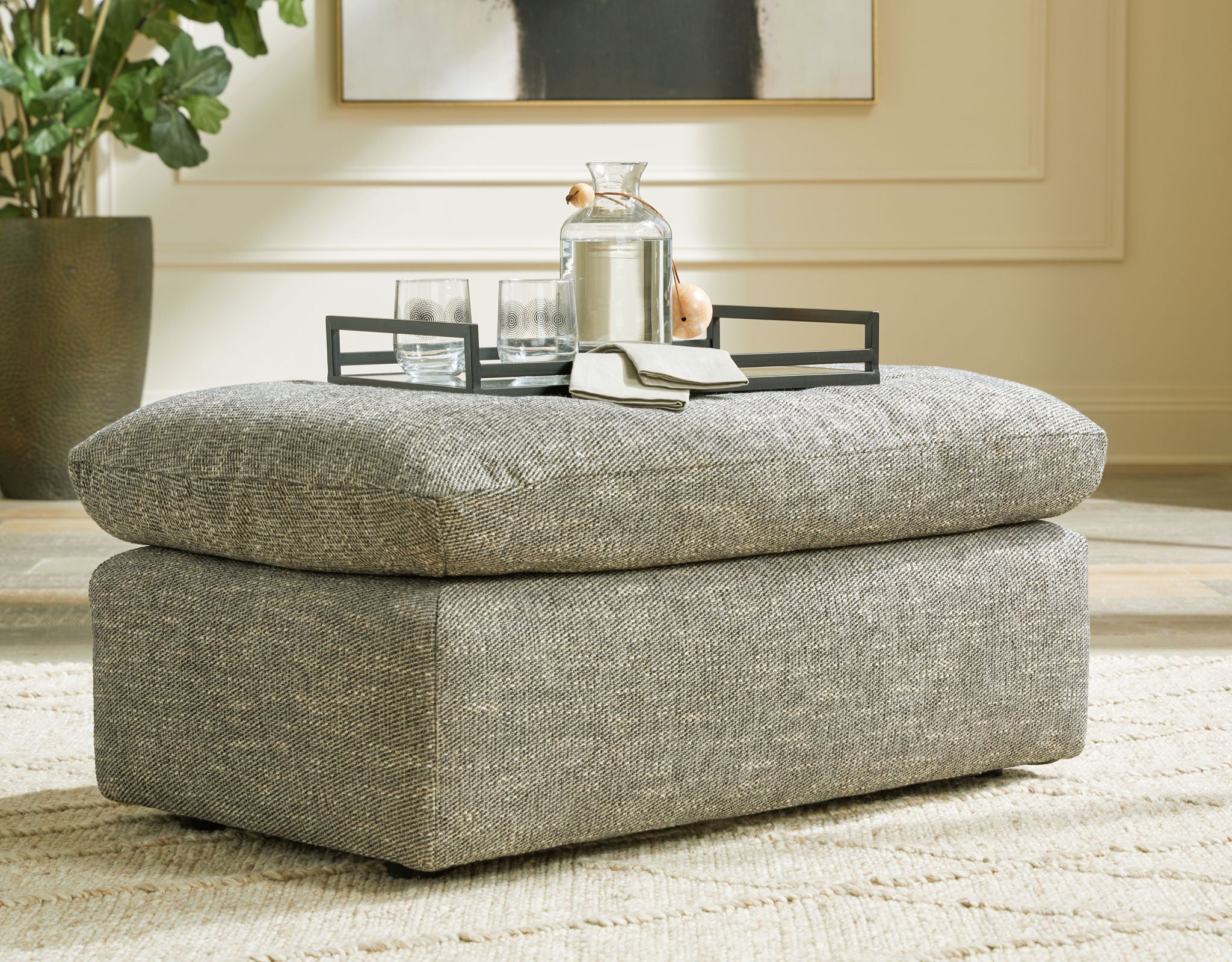 Dramatic - Granite - Ottoman - Image 2