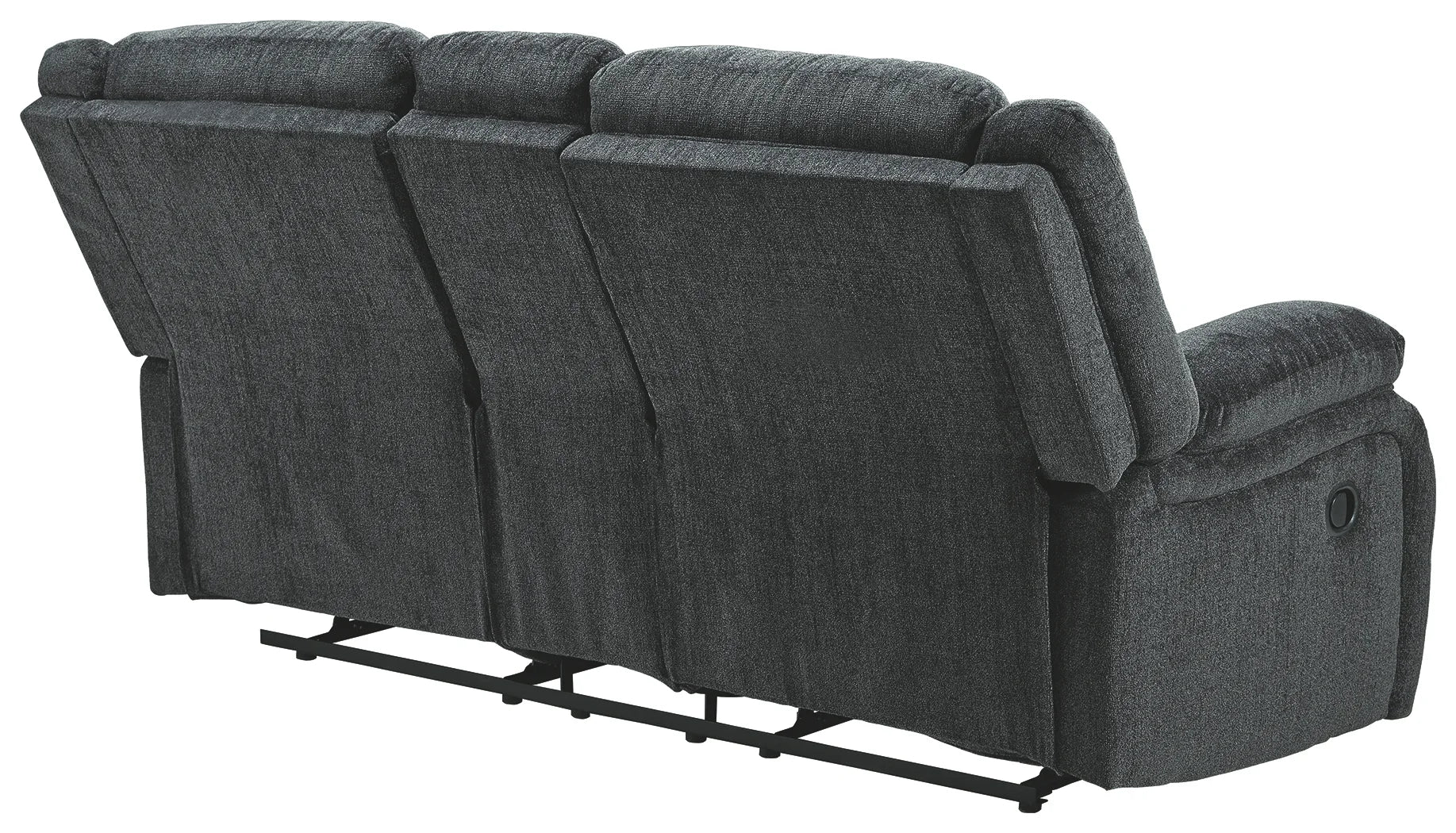 Draycoll - Dark Gray - Dbl Rec Loveseat W/Console - Image 3