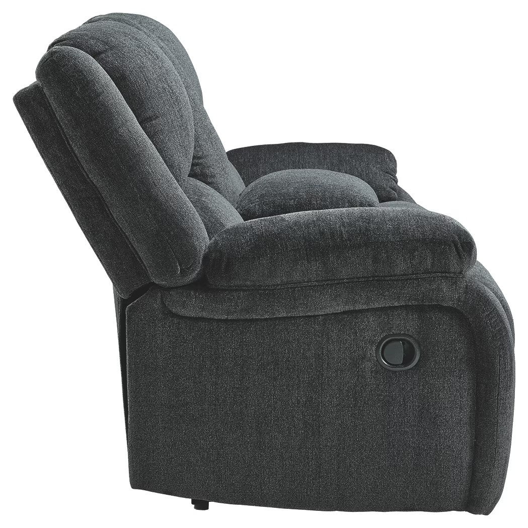 Draycoll - Dark Gray - Dbl Rec Loveseat W/Console - Image 5