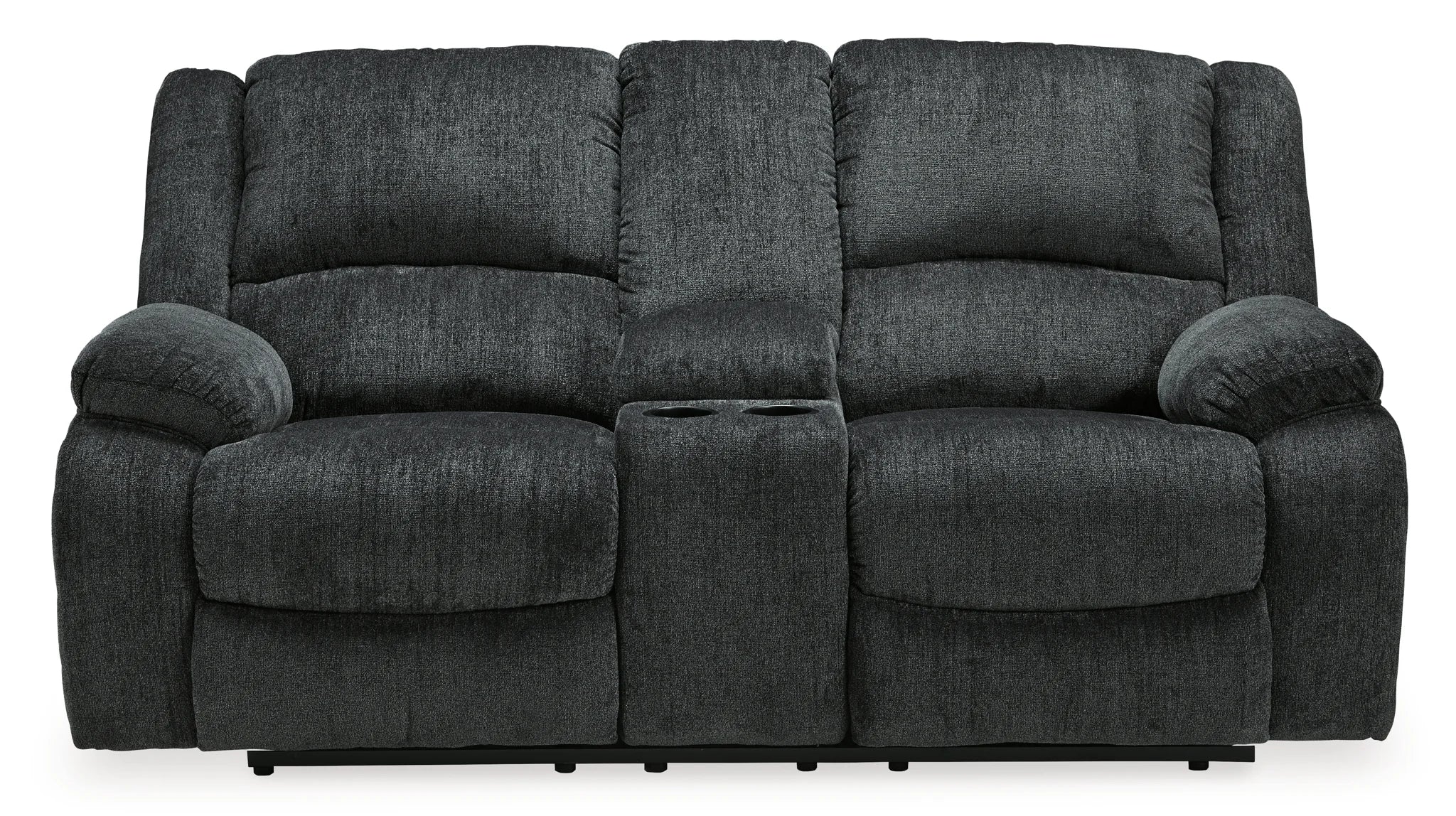 Draycoll - Slate - Dbl Rec Pwr Loveseat W/Console - Image 3