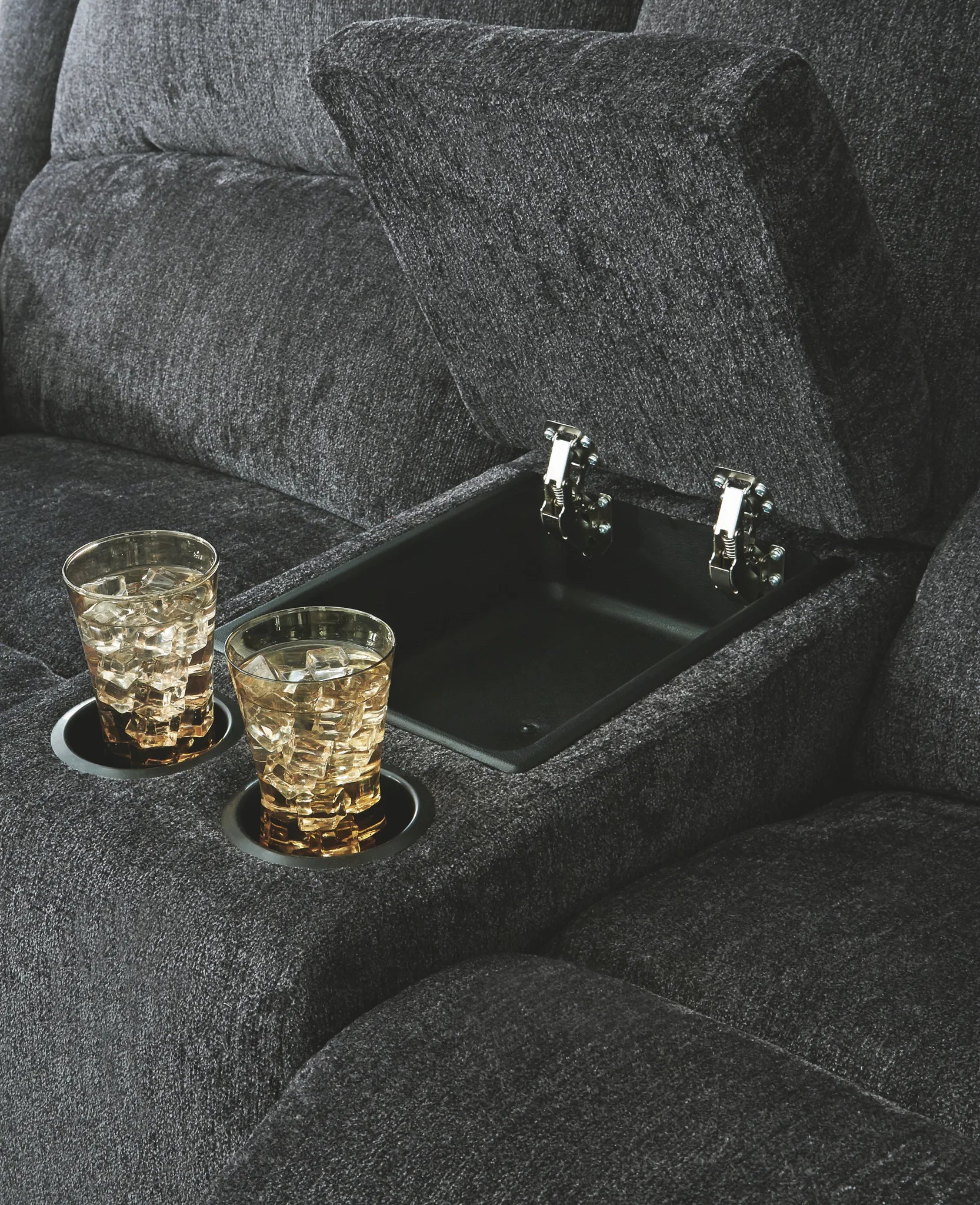 Draycoll - Slate - Dbl Rec Pwr Loveseat W/Console - Image 4