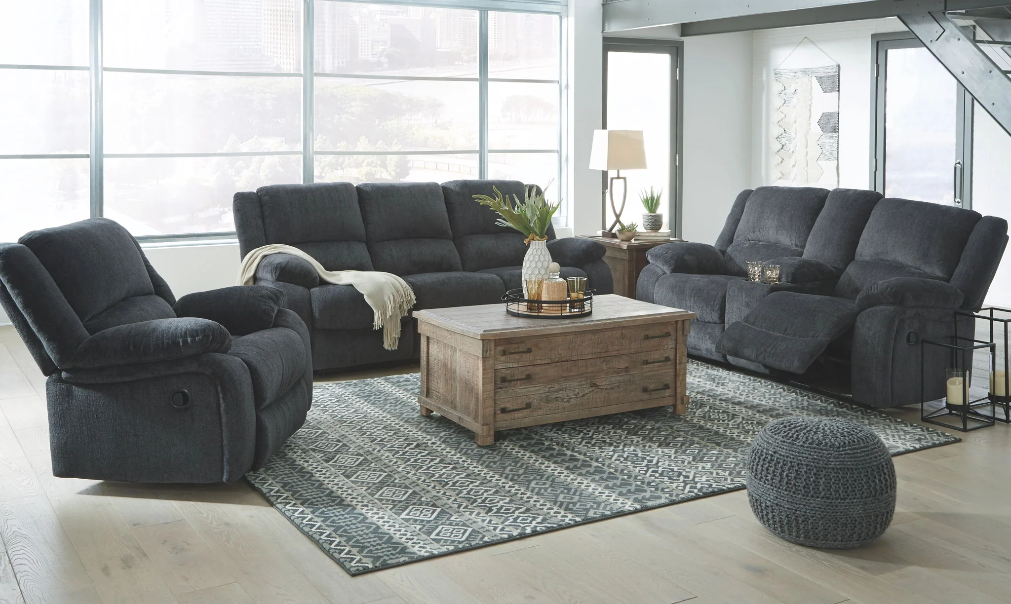 Draycoll - Dark Gray - Rocker Recliner - Image 4